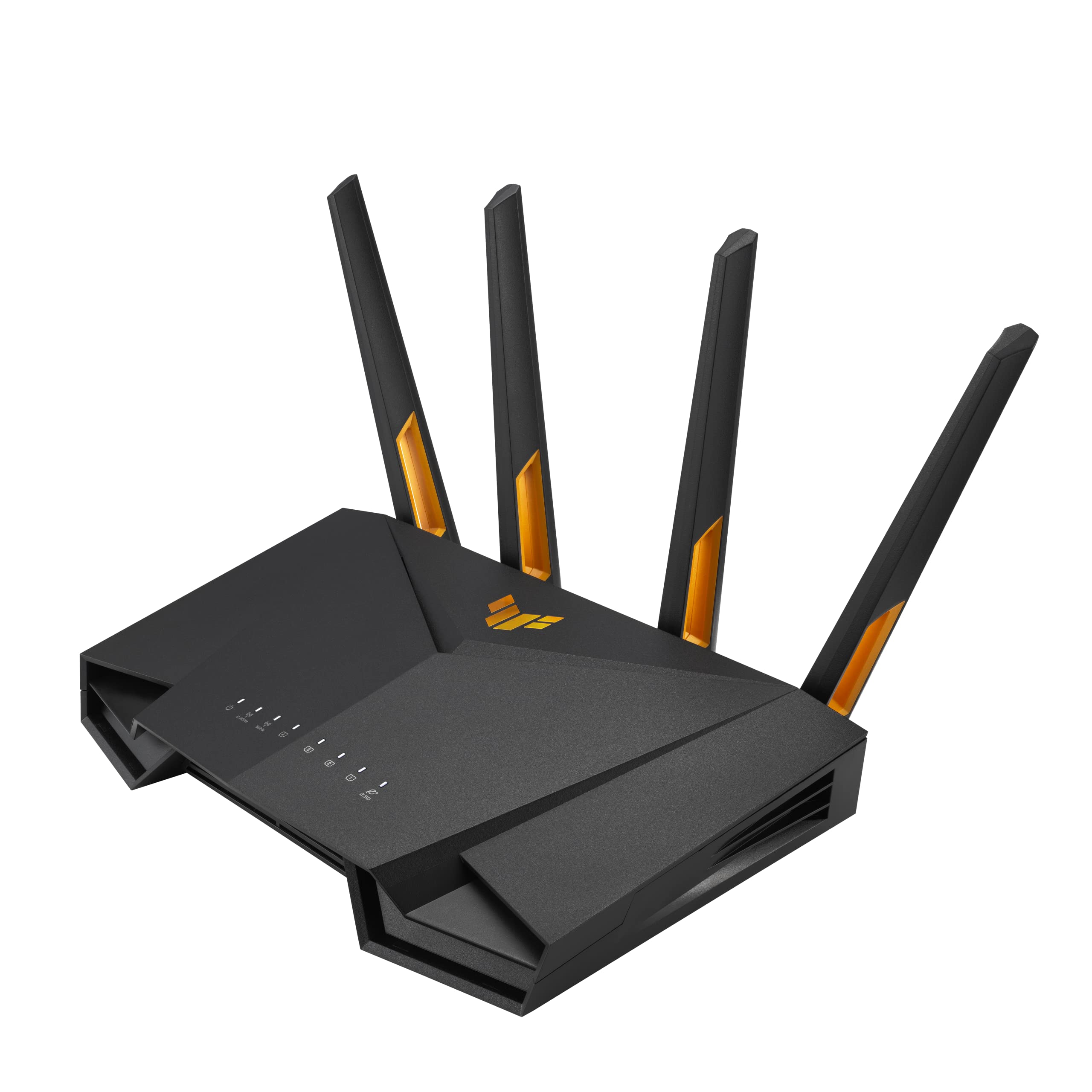 رمرالهای بازی ASUS TUF Gaming WiFi 6 (TUF-AX4200) - پورت اختصاصی بازی، دو پورت 2.5G، 3 گام پورت فورواردینگ، روتر قابل گسترش با فناوری AiMesh، AiProtection Pro، VPN، روتر بازی نگهبان فوری | AX4200 | 2.5G