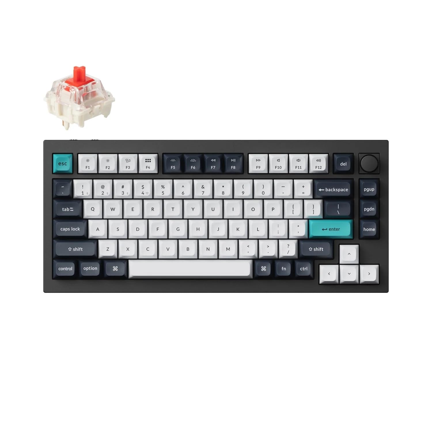 Keychron Q1 Max RGB QMK/VIA Custom Mechanical Keyboard, Hot-Swappable Full Metal Programmable Knob with Gateron Jupiter Red Switch, 2.4 GHz/Bluetooth/Wired Gaming Keyboard for Mac Windows Linux
کیبورد مکانیکی سفارشی Keychron Q1 Max RGB QMK/VIA، Hot-Swappable Full Metal Programmable Knob با سوئیچ قرمز Gateron Jupiter، کیبورد بازی 2.4 گیگاهرتز / بلوتوث / باسیم برای مک ویندوز لینوکس