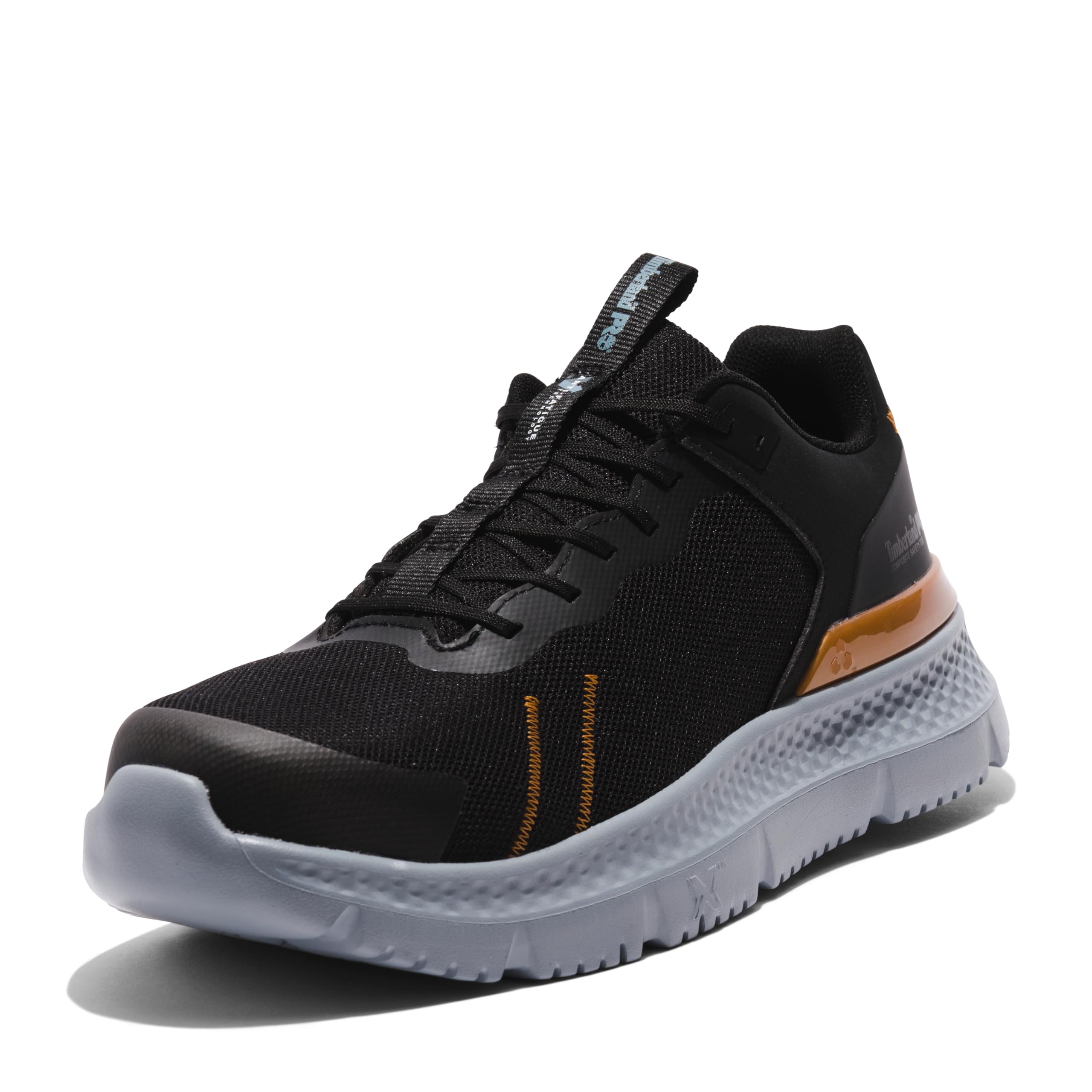 کفش صنعتی ورزشی Timberland PRO مردانه با پد محافظتی کامپوزیت Setra، سایز 40.5 اروپا، واید، رنگ مشکی/خاکستری/مسی - مدل جدید 2024