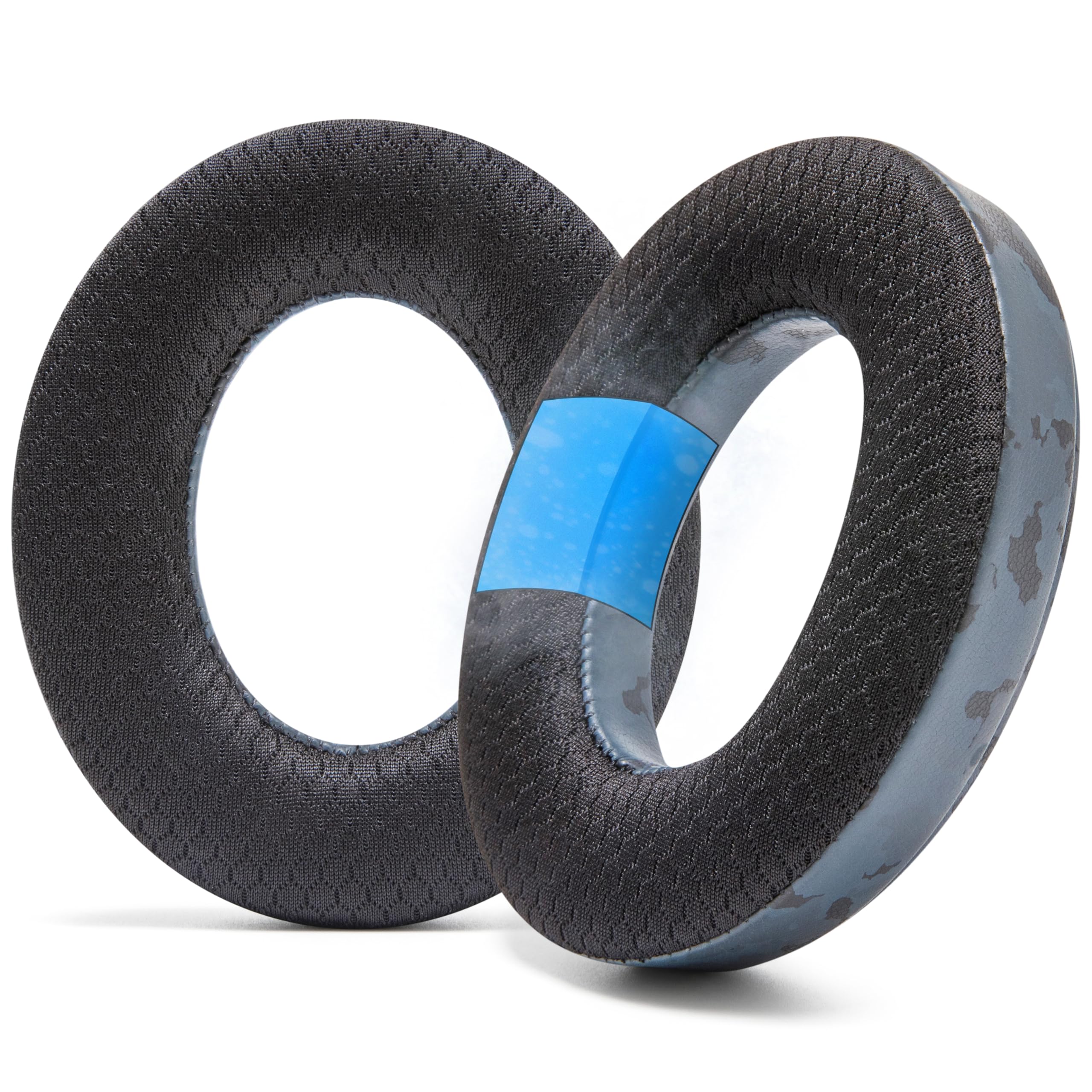 گوشی‌های Cooling Gel Earpads برای هدفون‌های Sennheiser Momentum 4 Wireless و HDB 630 توسط Wicked Cushions - افزایش راحتی، ضخامت و ایزولاسیون صدا برای گوش‌نوازی فوق‌العاده | پوشش مشکی کمو