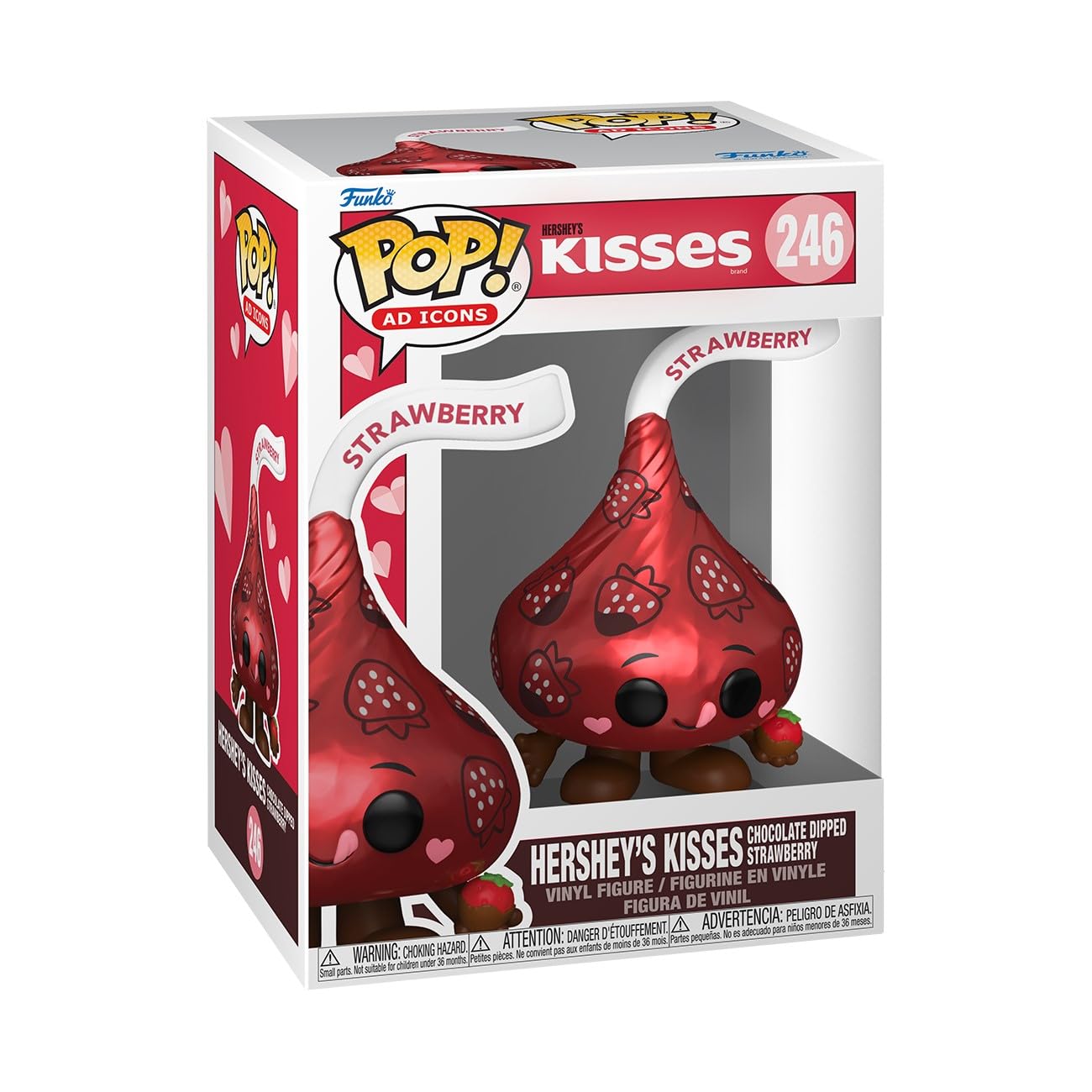Figurine Funko Pop! AD Icons: Strawberry And Creme Kiss - Hershey's - Sculpture Collection - Suggestion of a gift - Official product - Toys for children and adults