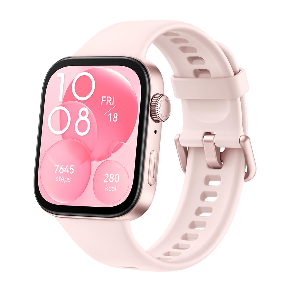 HUAWEI WATCH FIT 3 با صفحه نمایش AMOLED 1.82 اینچ، طراحی فوق‌العاده نازک، مدیریت ورزشی جامع، مدیریت سلامت جامع، عمر باتری قابل اعتماد، سازگار با iOS و اندروید، رنگ صورتی FIT 3 STANDALONE Pink