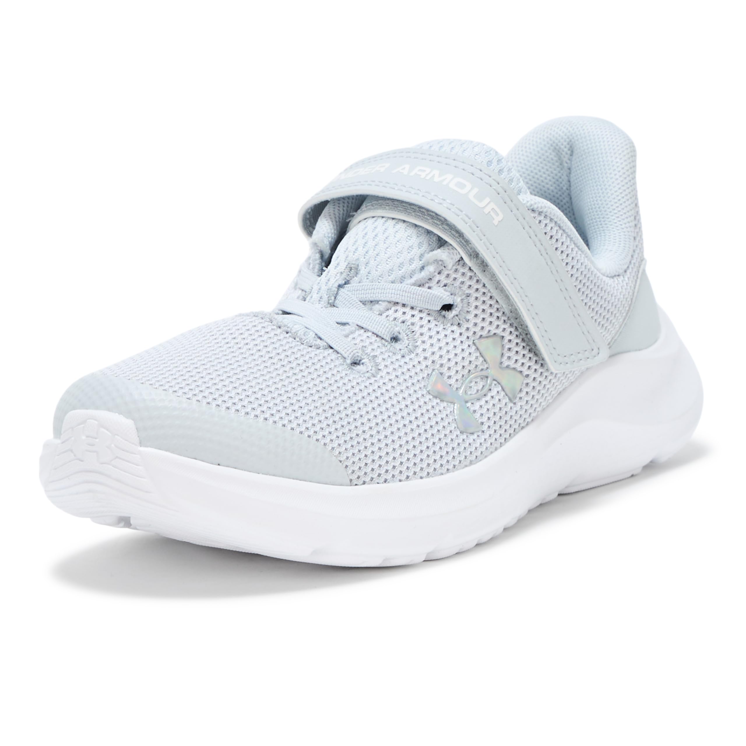 کفش دویدن دخترانه Under Armour Pre-School UA Pursuit 4 AC. sneakers 33 EU اراتوپک نو عریض/ نقره‌ای/ لامع