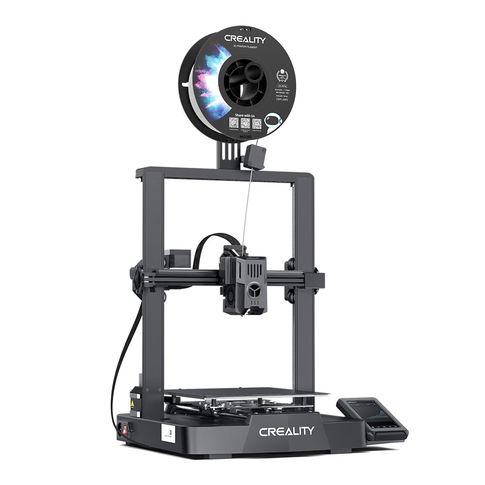 پرینتر سه‌بعدی Ender-3 V3 KE با سرعت بالا، دارای دمای بالا در هیدند، سطح خودکار و دستگاه چاپ سه‌بعدی FDM با اکسترودر مستقیم اسپریت و مادربرد بی‌صدا، دارای ابعاد ۲۲۰x۲۲۰x۲۴۰ میلیمتر مناسب برای انواع مواد چاپ مانند PLA و PE می‌باشد.