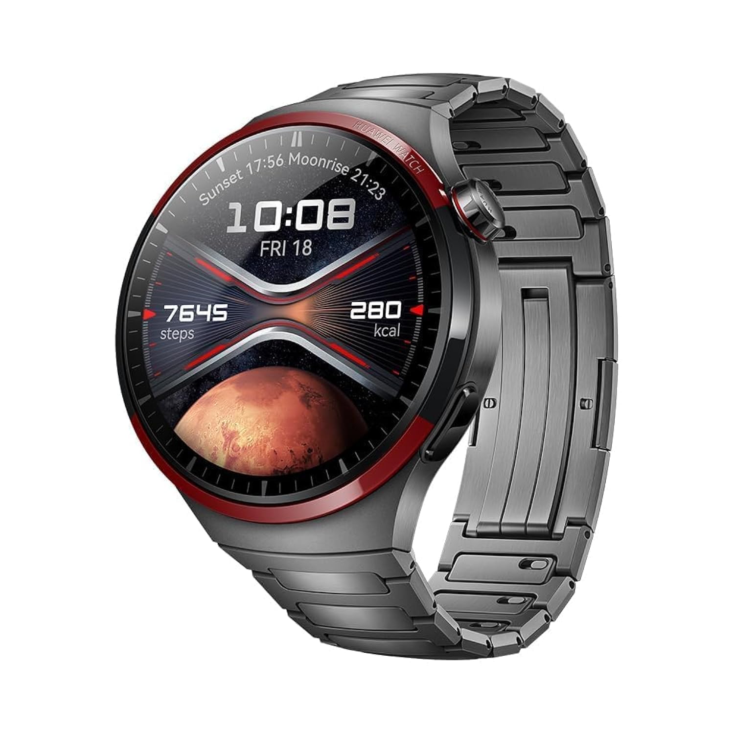 ساعت هوشمند HUAWEI Watch 4 Pro Space Edition، شیشه ی محوری سافیر، سلامتی به صورت خلاصه، تماس سلولار eSIM، حلقه های فعالیت جدید و تازه، سازگار با اندروید و iOS، Space Grey