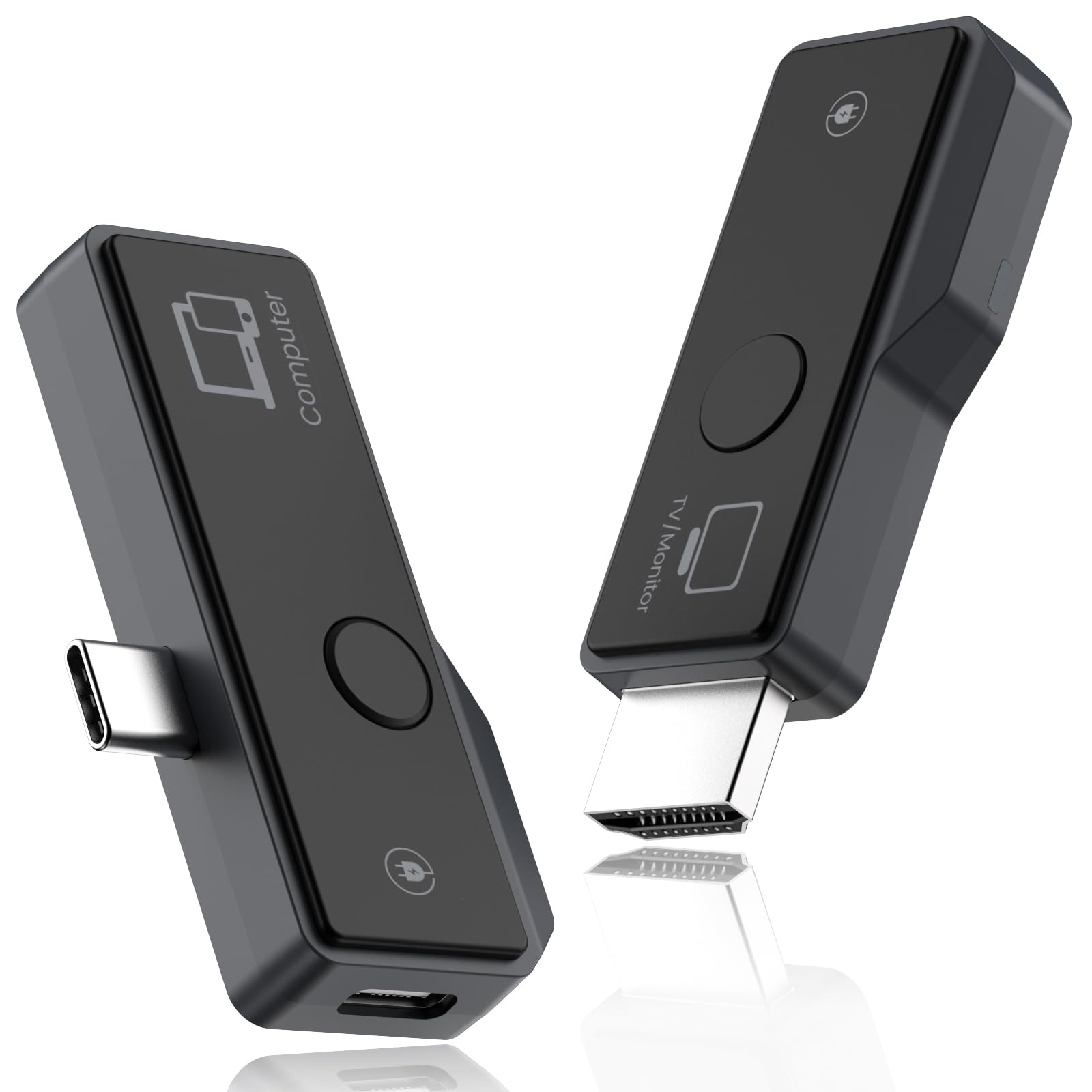 فرستنده وایرلس HDMI و گیرنده Guerrop، کیت توسعه‌دهنده بی‌سیم HDMI نوع C 3.1 Plug & Play 2.4G/5G برای استریم ویدیو/صدا از تلفن/تبلت/لپ تاپ (با پروتکل DP) به تلویزیون/پروژکتور/مانیتور رنگ خاکستری