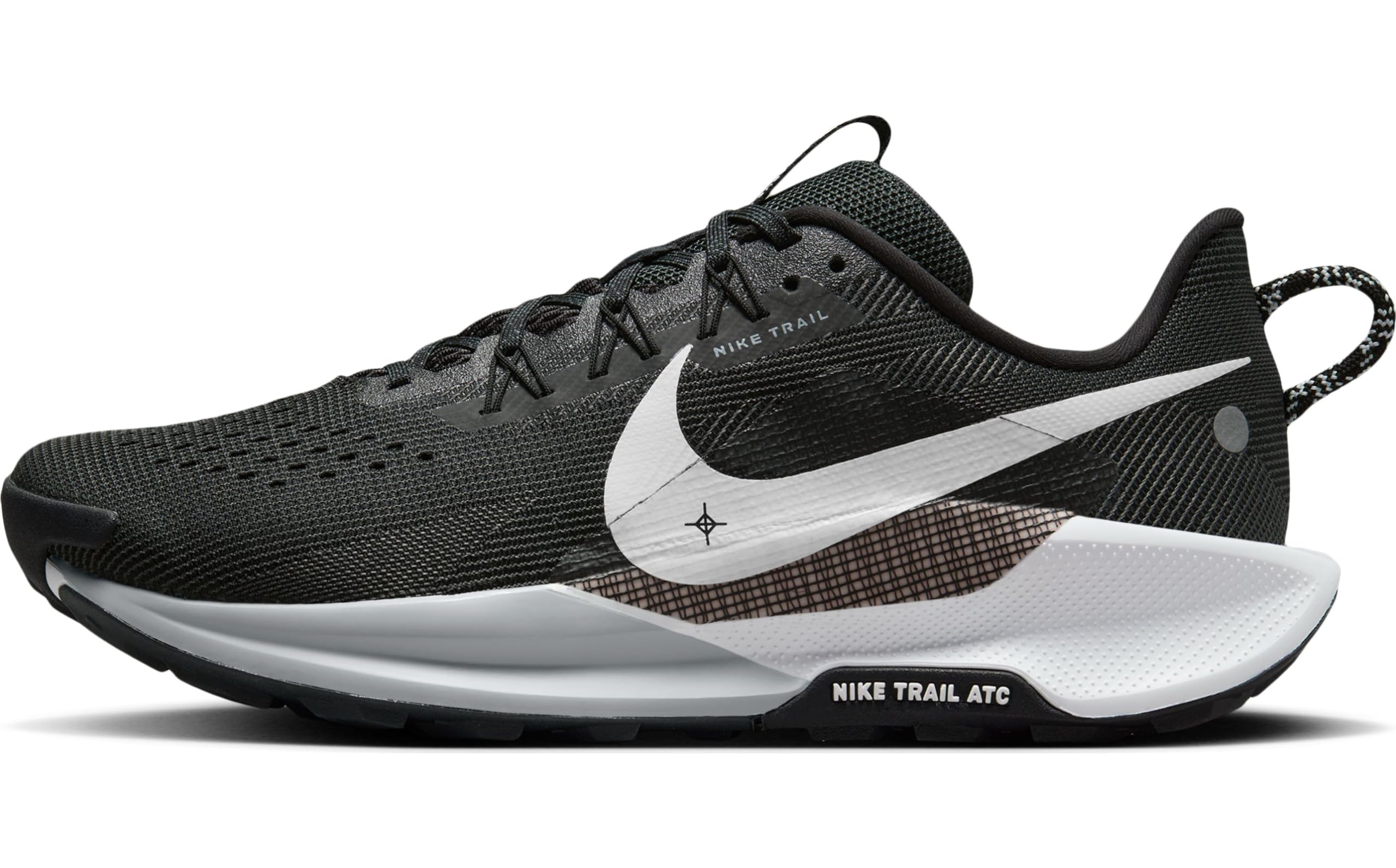 Nike Reactx Pegasus Trail 5 کفش ورزشی مردانه سایز 42.5 EU مشکی/سفید - آنتراسیت - خاکستری ولف