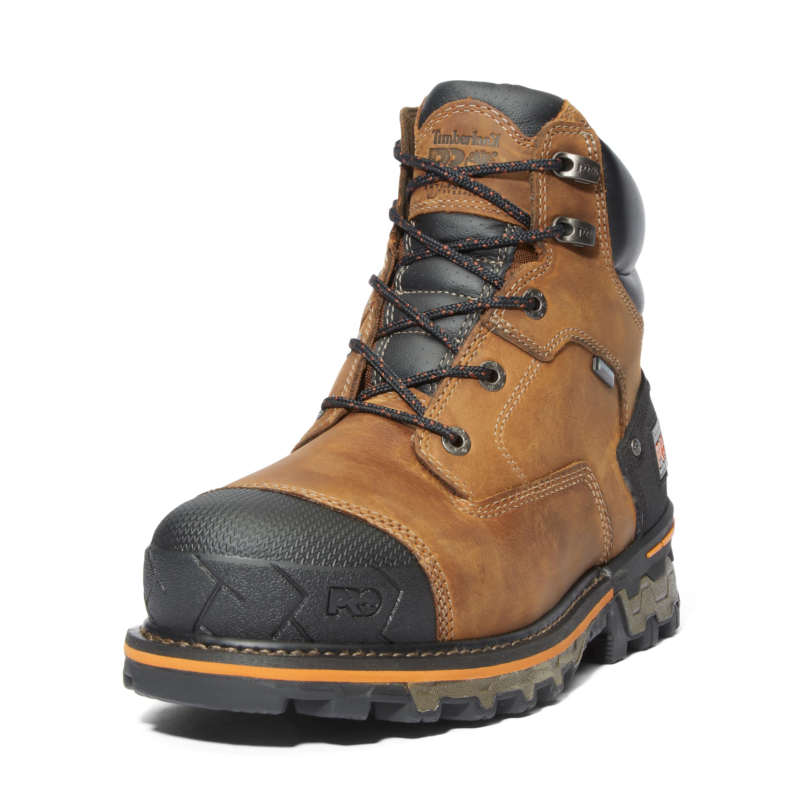Timberland PRO Boondock 6 Inch Soft Toe ،کفش کارگری صنعتی ضدآب مردانه اندازه 42.5 اوروپا Wide قهوه ای-2024 جدید