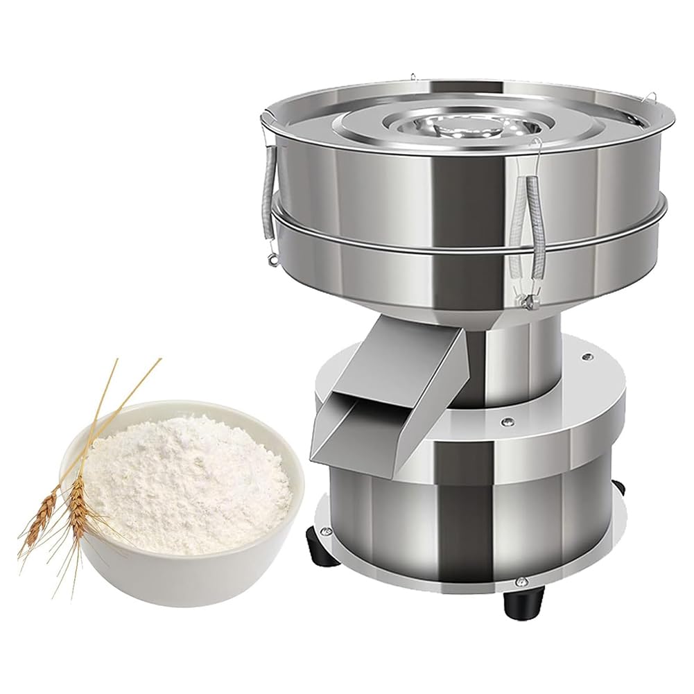 دستگاه غربال‌برقی پودر خودکار Jouystore، دستگاه غربال‌برقی لرزان برقی، با غربال 40 مش و 60 مش، دستگاه غربال‌برقی برقی برای آرد، دستگاه غربال‌برقی از جنس استیل برای آردها، با سرعت 1350 دور در دقیقه