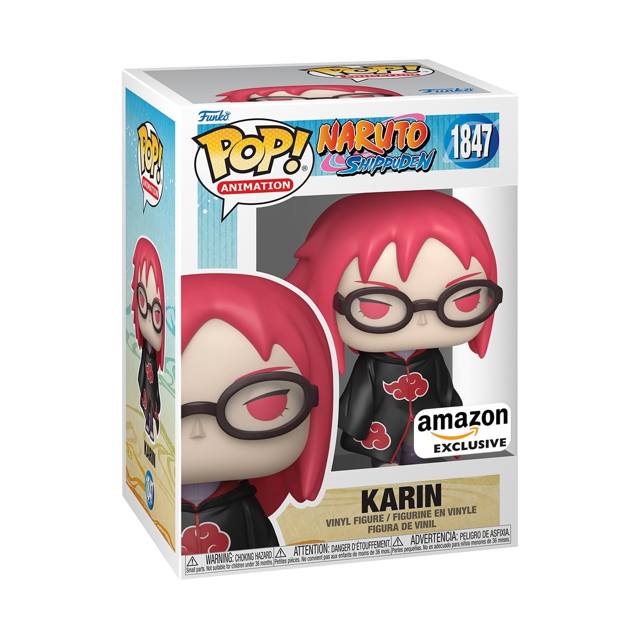 Funko POP Animation: Naruto Shippuden - کارین - مجسمه وینیل قابل جمع‌آوری - ایده هدیه - محصول رسمی - برای کودکان و بزرگسالان - طرفداران انیمه Funko Pop! Animation: Naruto Shippuden/ کارین، انحصاری از آمازون