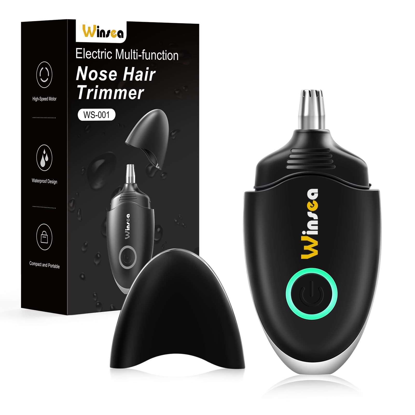 Trimmer برای موهای گوش و بینی Winsea برای مردان و زنان - دقت بالا، قابل شارژ از طریق USB، ضدآب، عملکرد ایمن و ساکت، طراحی قابل حمل