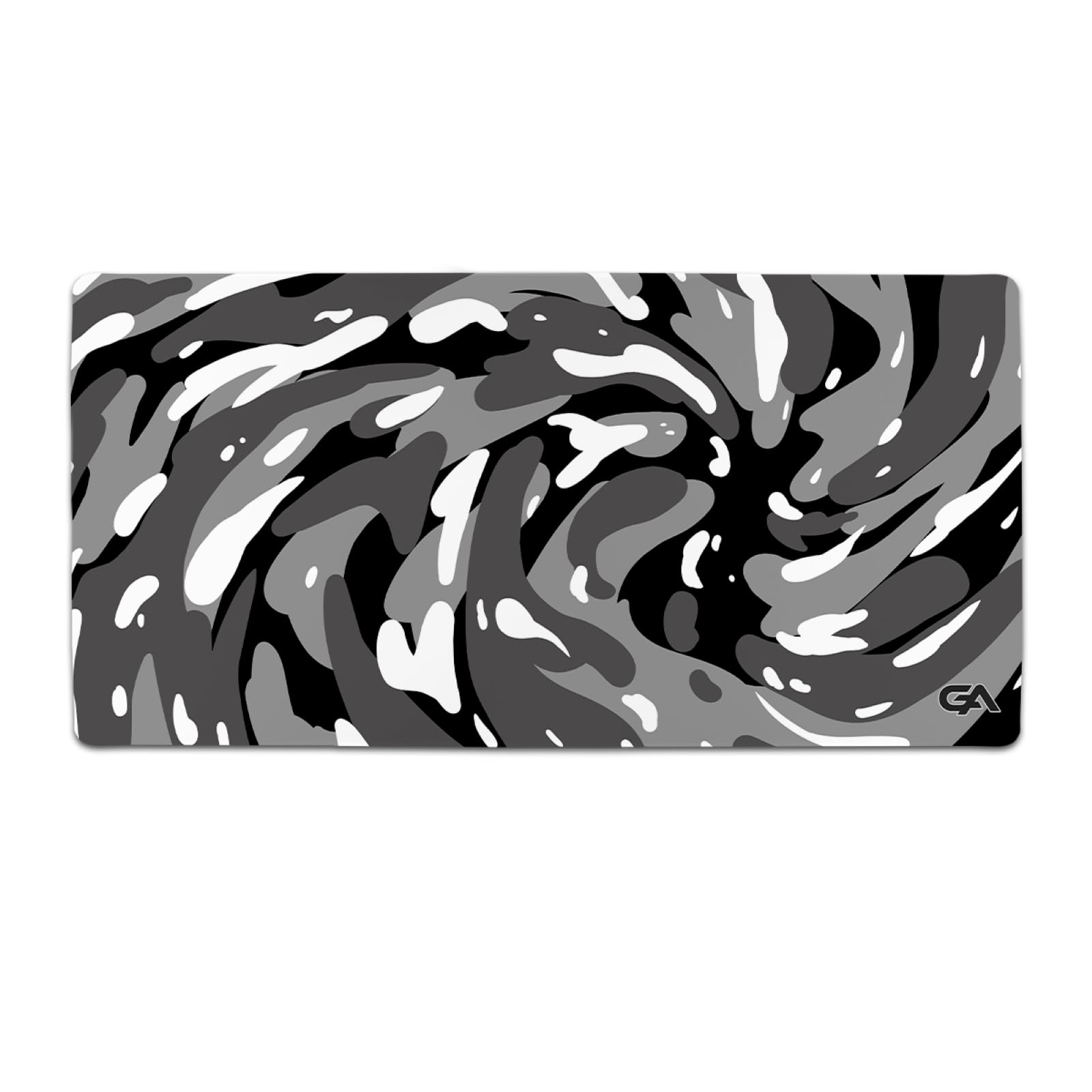 موس پد بازی GutzyAiden Swirl XXL | 36 اینچ x 18 اینچ | رویه بافت پلی استر هیبرید | پایه لاستیکی ضد لغزش | ضخامت 4 میلیمتر (Arctic Swirl)