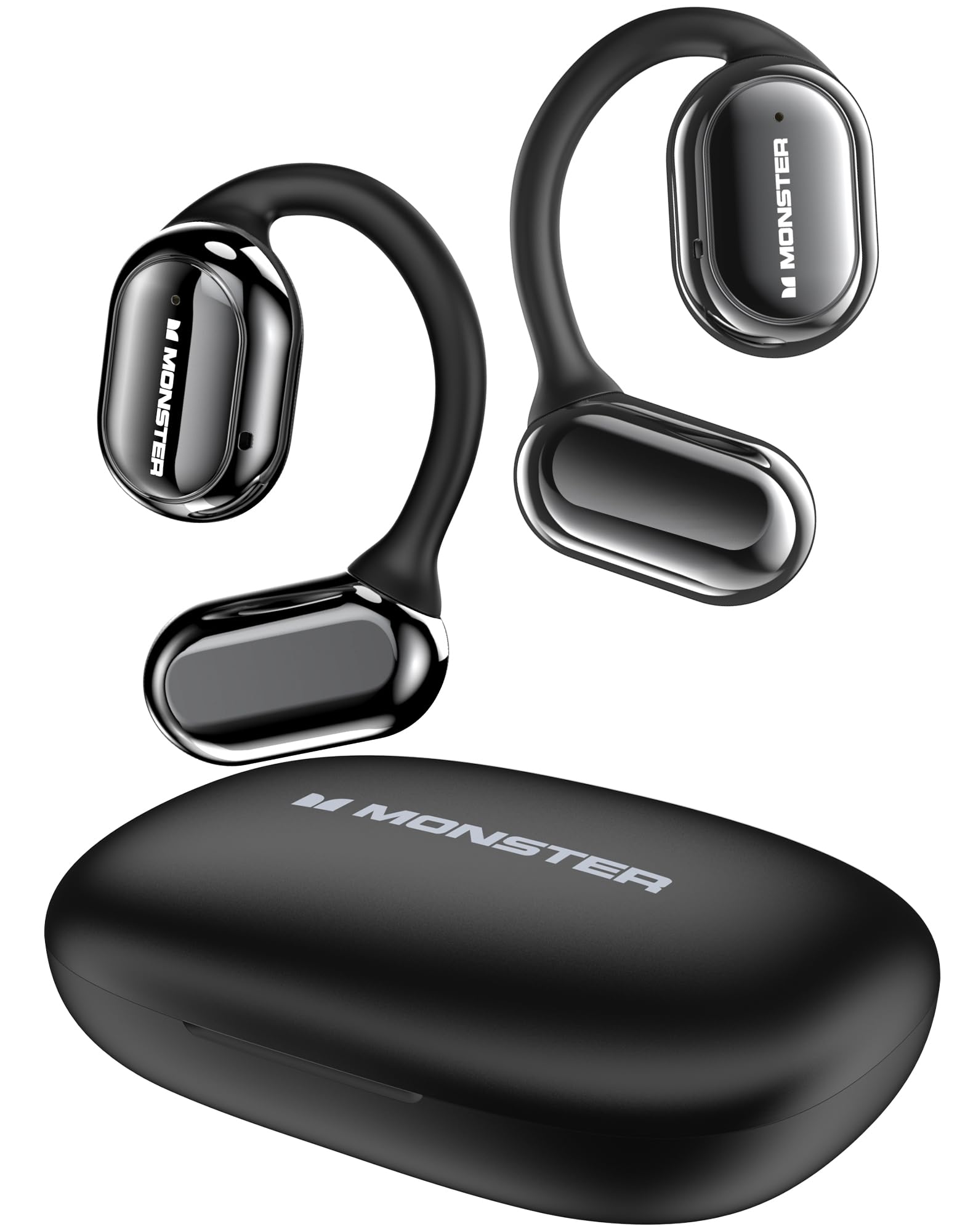 هدفون های بی سیم بلوتوث Monster Open Free AC100 Open Ear، با کیفیت صدای استریو جذاب توسط درایور دوگانه بزرگ، صحبت های واضح، زمان پخش 30 ساعته، هدفون های ورزشی ضد آب برای دویدن