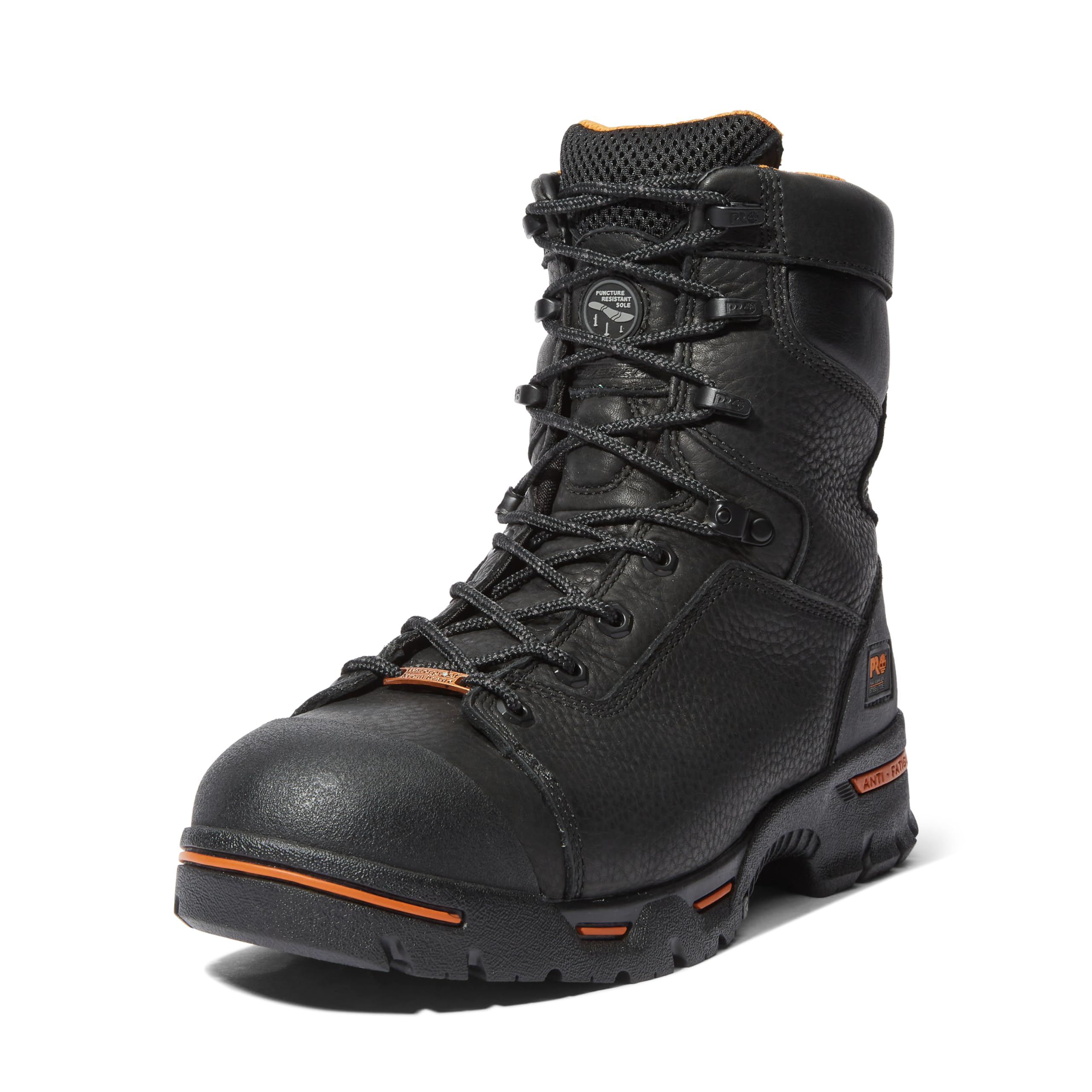 کفش کاری صنعتی مردانه Timberland PRO با سرپوش فولادی و ضدآب Rigmaster 8 اینچ، سایز 46 اروپا، طرح Wide، رنگ مشکی-2024 جدید