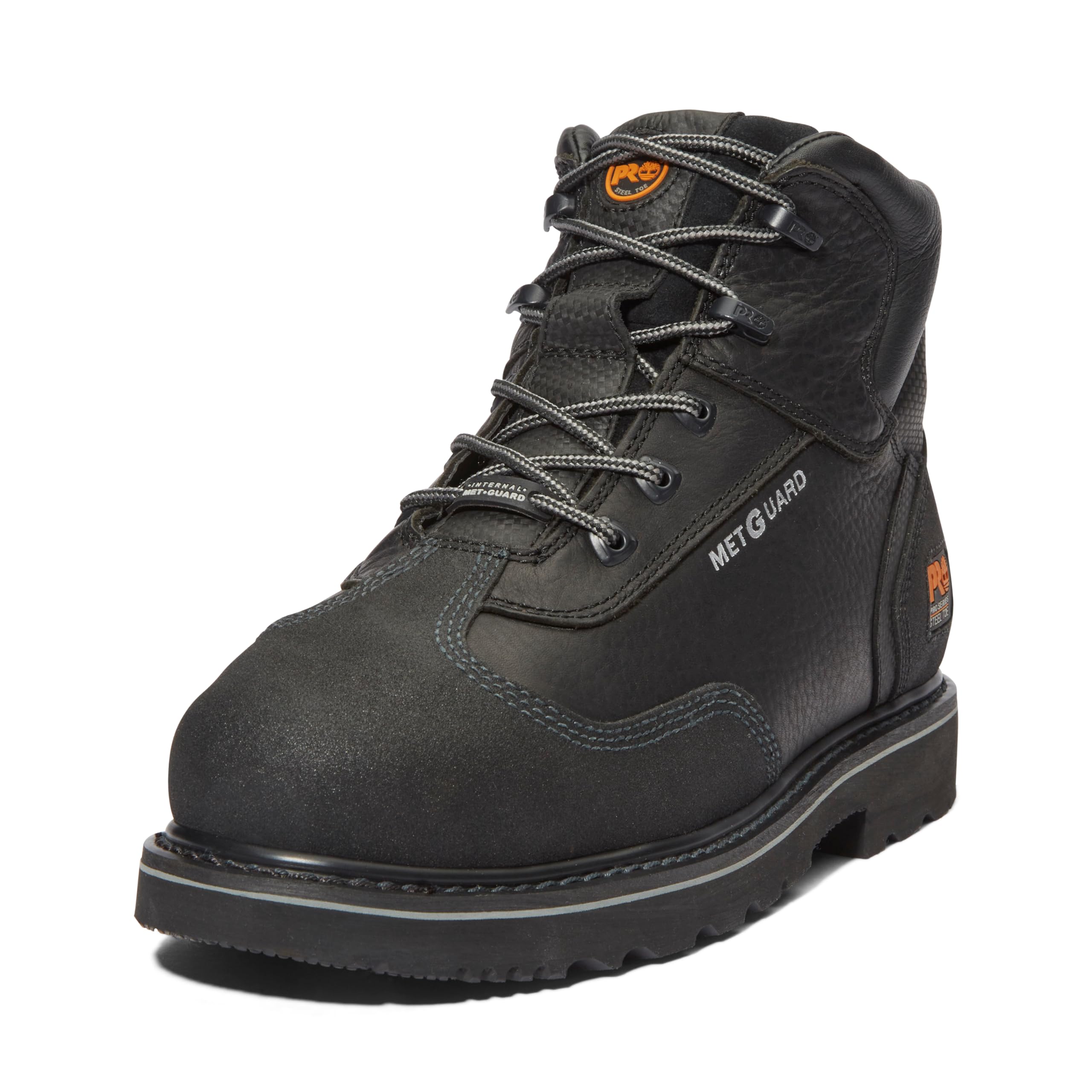 کفش صنعتی ایمنی بندی داخلی Timberland PRO مردانه با نم برای کارهای صنعتی با طول 6 اینچ و پنجه استیل در سایز 42.5 اروپا و رنگ قهوه ای عرضی - مدل جدید 2024