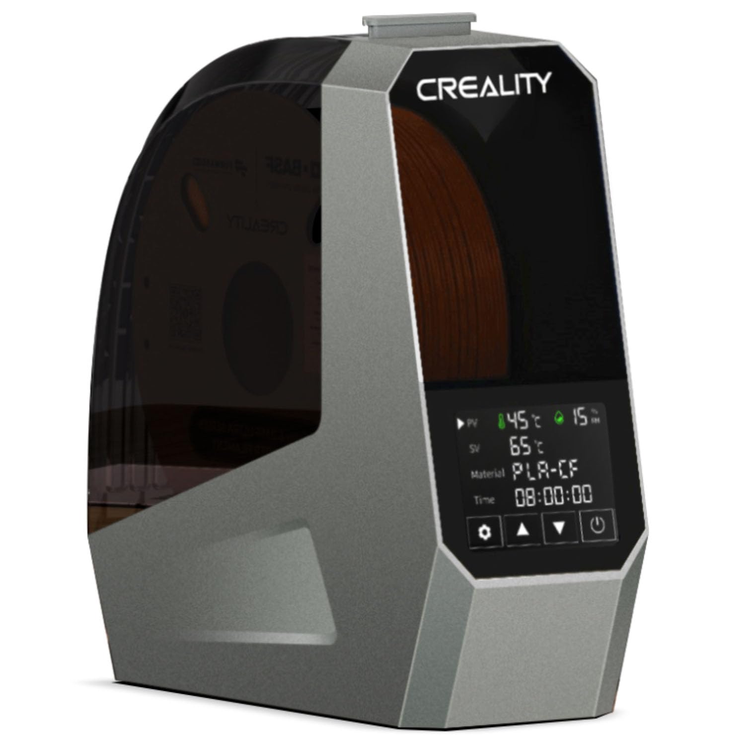 Creality 2024 Official Space Pi Filament Dryer، جعبه خشک کن فیلامنت چاپ سه‌بعدی با گرم‌کن PTC، ۴۵-۷۰ درجه سانتی‌گراد گرمایش سریع ۳۶۰ درجه، صفحه لمسی ۳.۷ اینچی LCD، تنظیم یک کلید، سازگار با PLA PETG ABS TPU