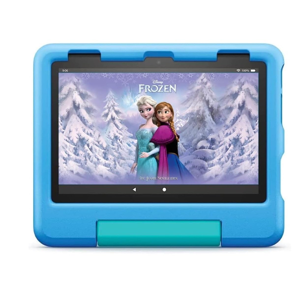 تبلت REBENUO Fire HD 8 Kids نسل 12، با Wi-Fi، نمایشگر 8 اینچی 1280 × 800، 2 گیگابایت رم، 32 گیگابایت حافظه داخلی، عمر باتری تمام روزه، قاب مقاوم برای کودکان با استند داخلی، برای کودکان 3 تا 7 ساله، رنگ آبی.