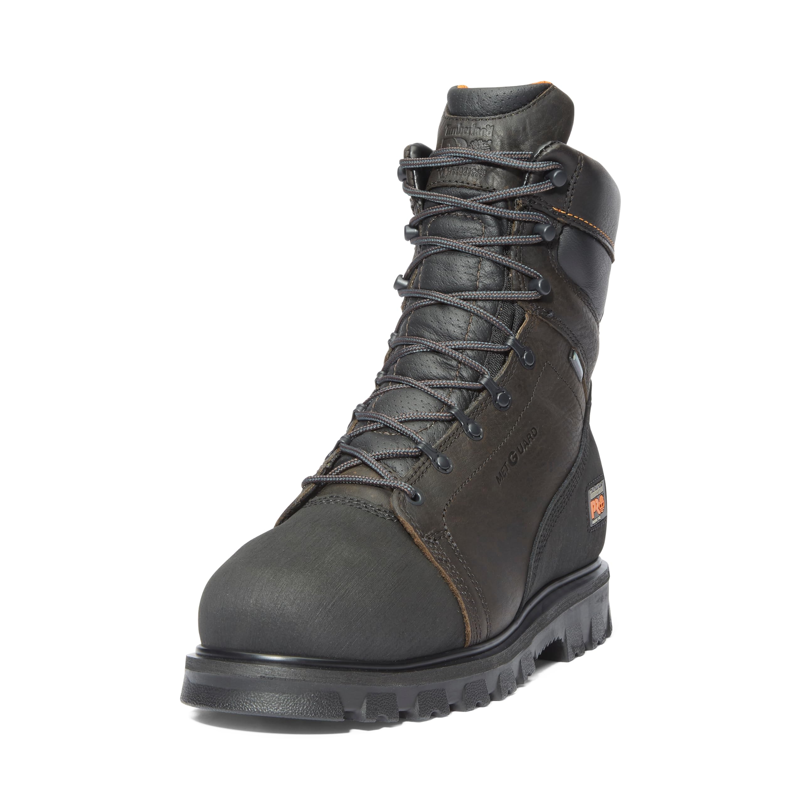 کفش کاری صنعتی Timberland PRO مدل Rigmaster با بند داخلی مت 8 اینچ، پیکان آلیاژی و بند ایمنی ضد آب برای آقایان - 42 اروپا، رنگ قهوه‌ای/سیاه-2024 جدید