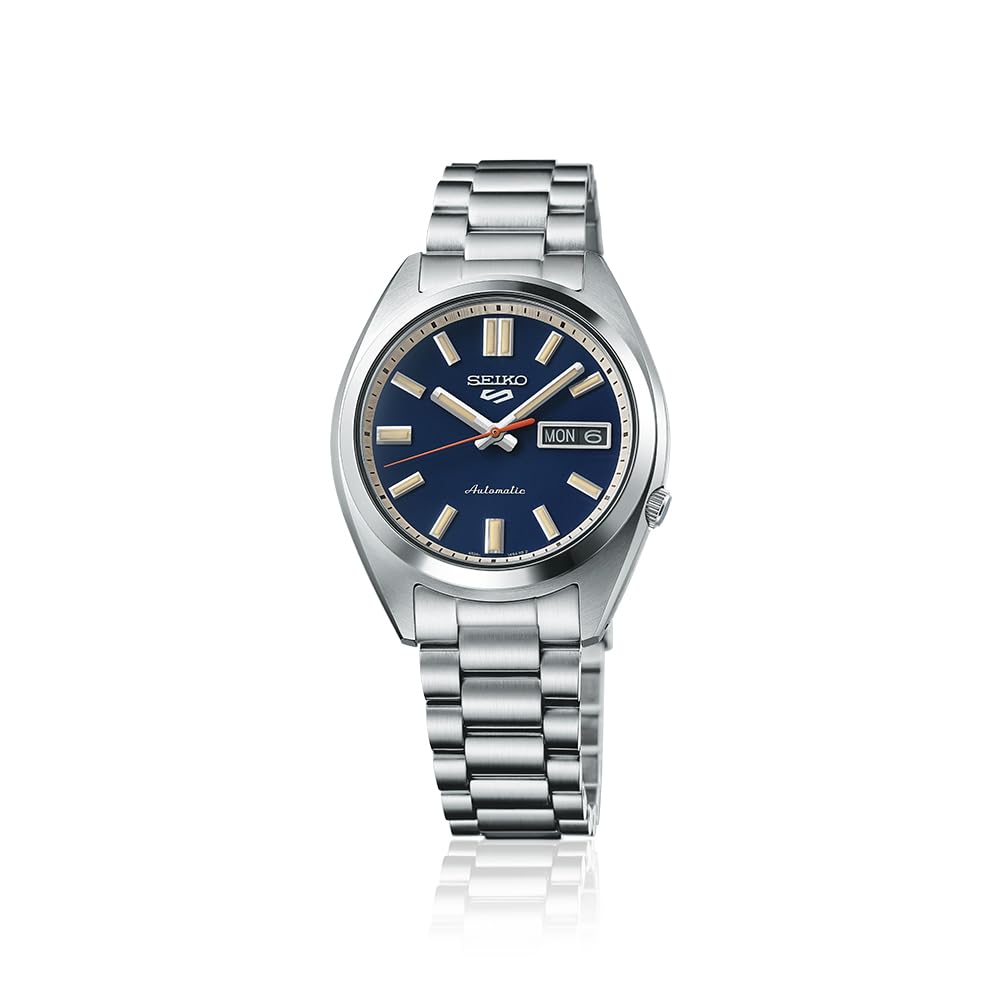 ساعت مچی خودکار مردانه Seiko 5 Sports SSK GMT با شماره مدل SSK001K1 با صفحه سیاه و رنگ نیروی پوششی نیروی دریایی