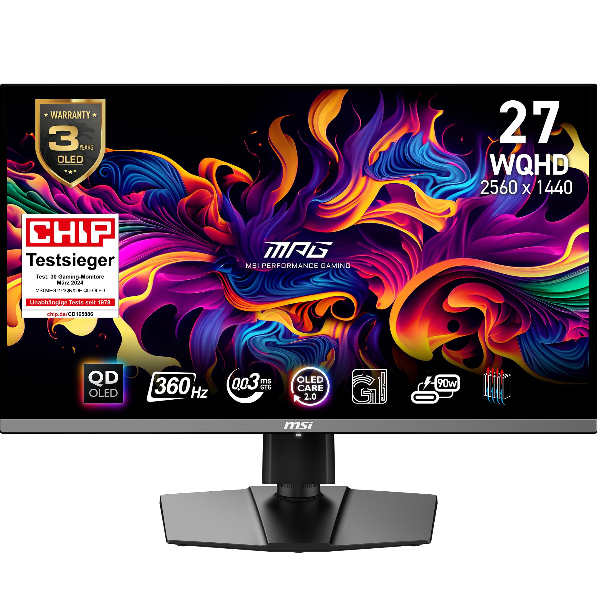 MSI 27 اینچ MPG 271QRXDE QD-OLED (سانتیمتر)