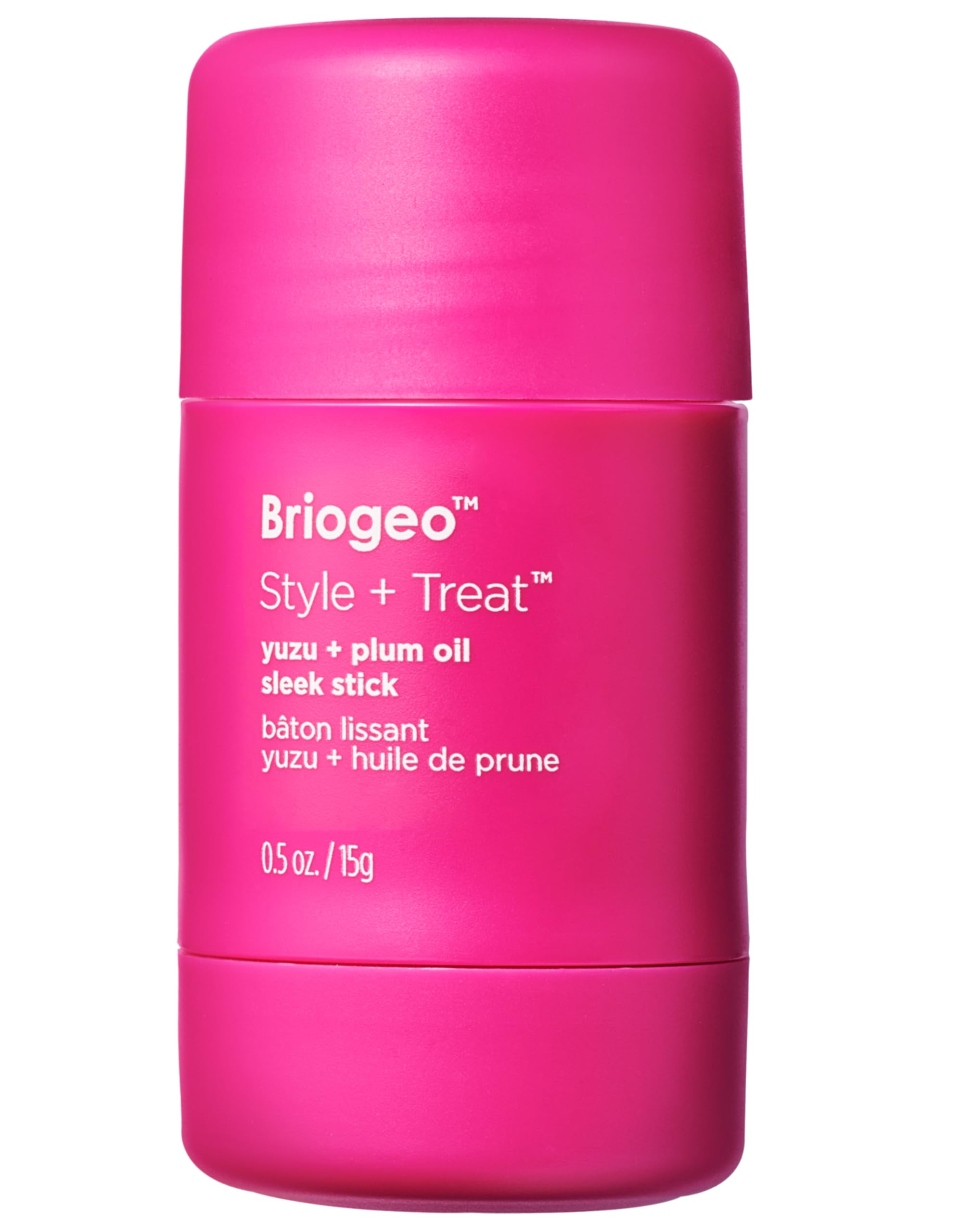 Briogeo Style + Treat™ چوب سبز مو روغن یوزو + آلوئه، نوار مو، جو پنبه‌ای، 1.7 اونس 0.5 اونس، سفید