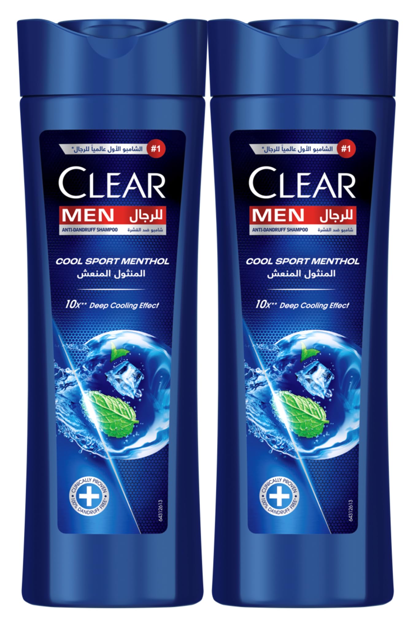 شامپو ضد شوره Clear Men، با عصاره نعناع سرد، حس خنک کننده ایجاد می کند، 2 x 350 میلی لیتر 350 میلی لیتر