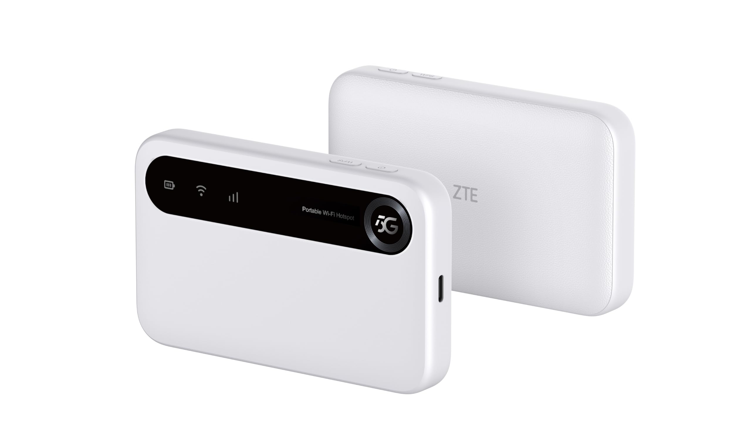 ZTE U50 نقطه دسترسی قابل حمل WiFi 5G با شکاف SIM آزاد شده، مودم روتر 5G با هزینه کم برای 32 دستگاه خانگی/تجاری، WiFi 6 AX1800