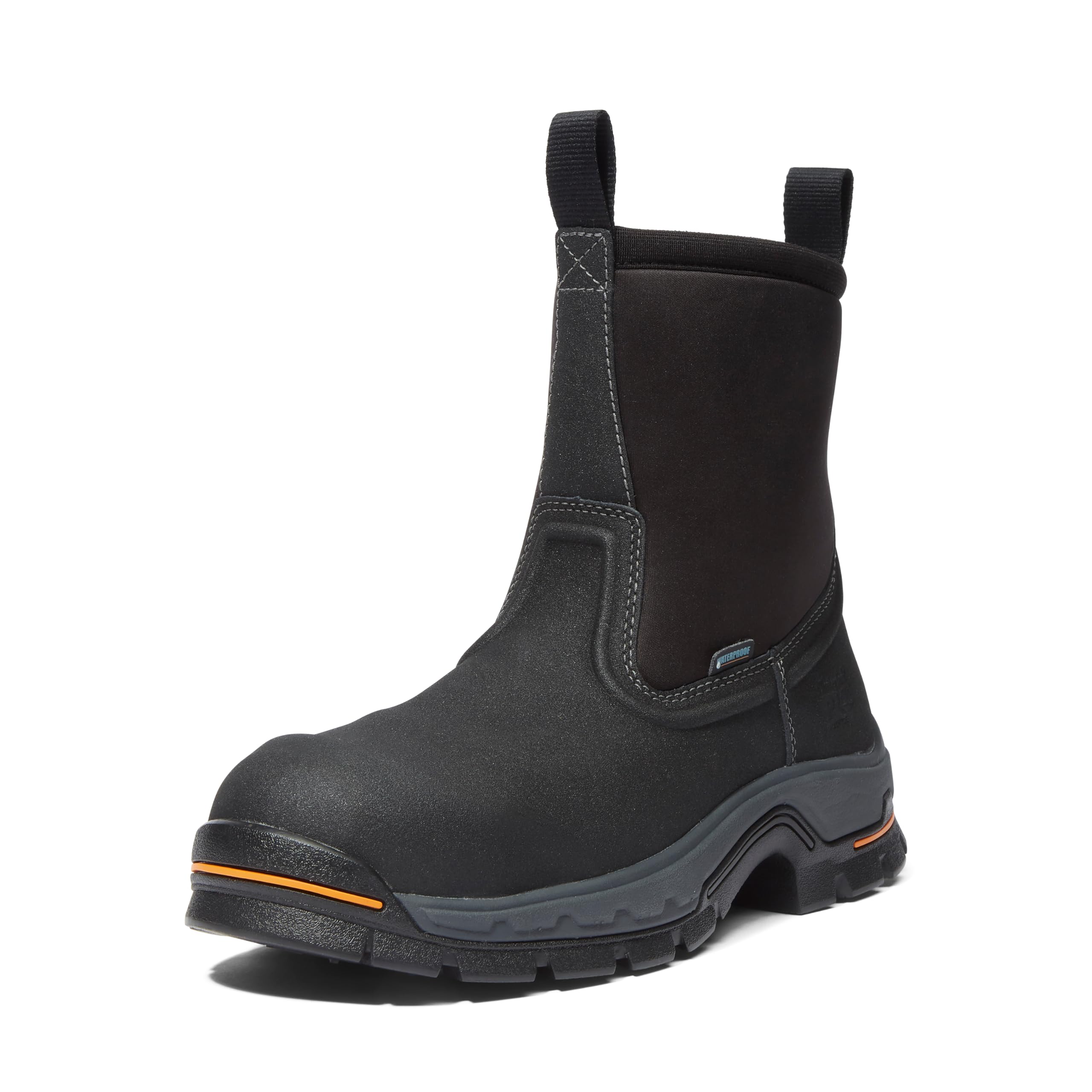 کفش کاری صنعتی ضد آب با نوک ایمنی آلیاژی Timberland PRO Stockdale Pull-on مردانه سایز 36 اوروپا رنگ مشکی-2024 جدید