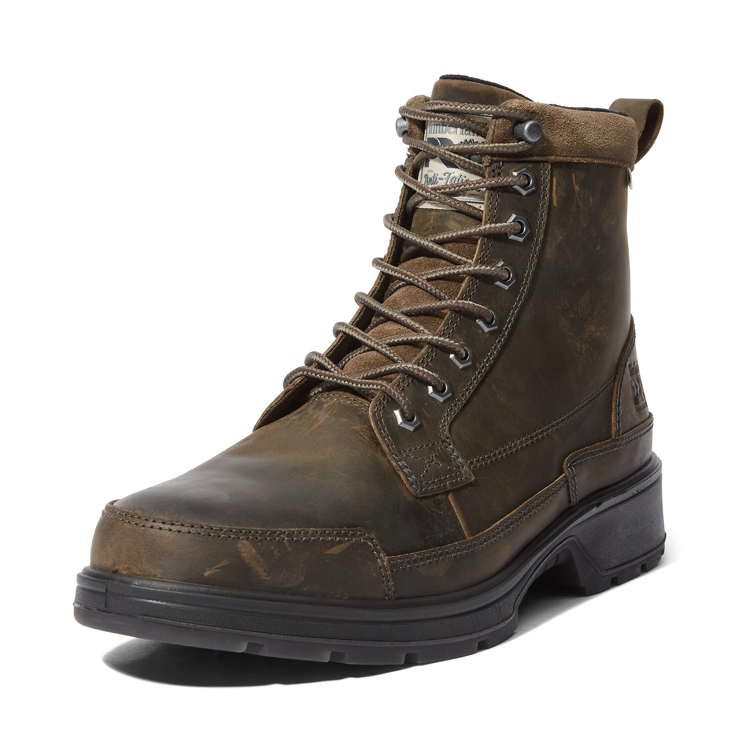 کفش کاری صنعتی ضد آب Timberland PRO مدل Nashoba Ek+ با طراحی 6 اینچ و دارای محافظ ایمنی کمپوزیت سایز 43 اروپایی با رنگ قهوه‌ای ترکی و قهوه‌ای بادوام - مدل جدید 2024