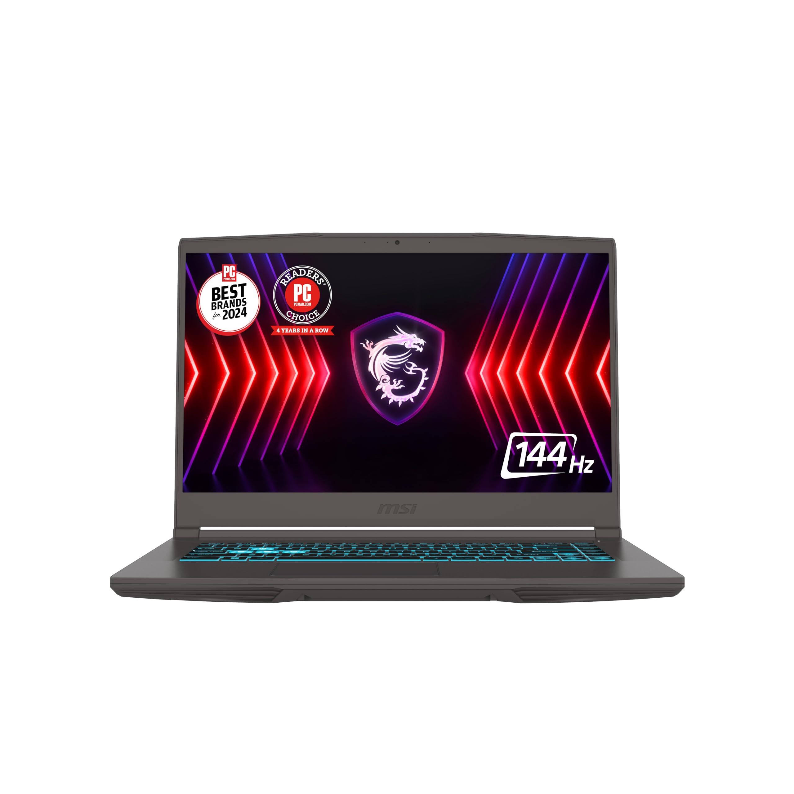 لپ تاپ بازی MSI Thin 15 15.6 اینچ 144Hz FHD: اینتل کور i5-13420H، انویدیا گرافیک RTX 2050، 16 گیگابایت رم DDR5، 512 گیگابایت حافظه SSD NVMe، خنک‌کننده Boost 5، ویندوز 11: سیاه B13UCX-2040US