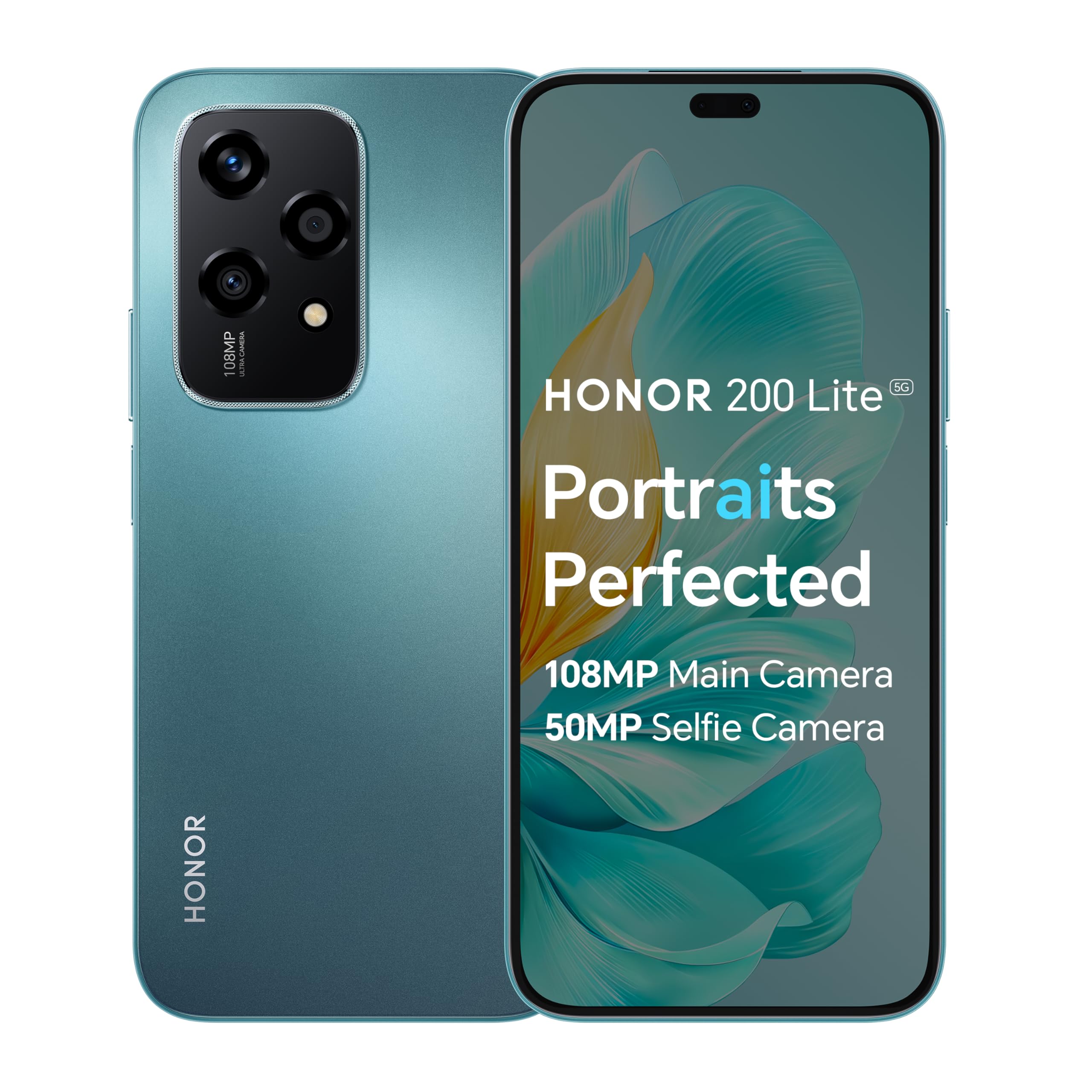 HONOR 200 Lite, 5G دو سیم کارت, رم 8 گیگابایت , حافظه داخلی 256 گیگابایت, صفحه نمایش 6،7 اینچ Anti-Drop AMOLED, دوربین سهگانه 108 مگاپیکسل, رنگ آبی دریاچه - نسخه بین‌الملل