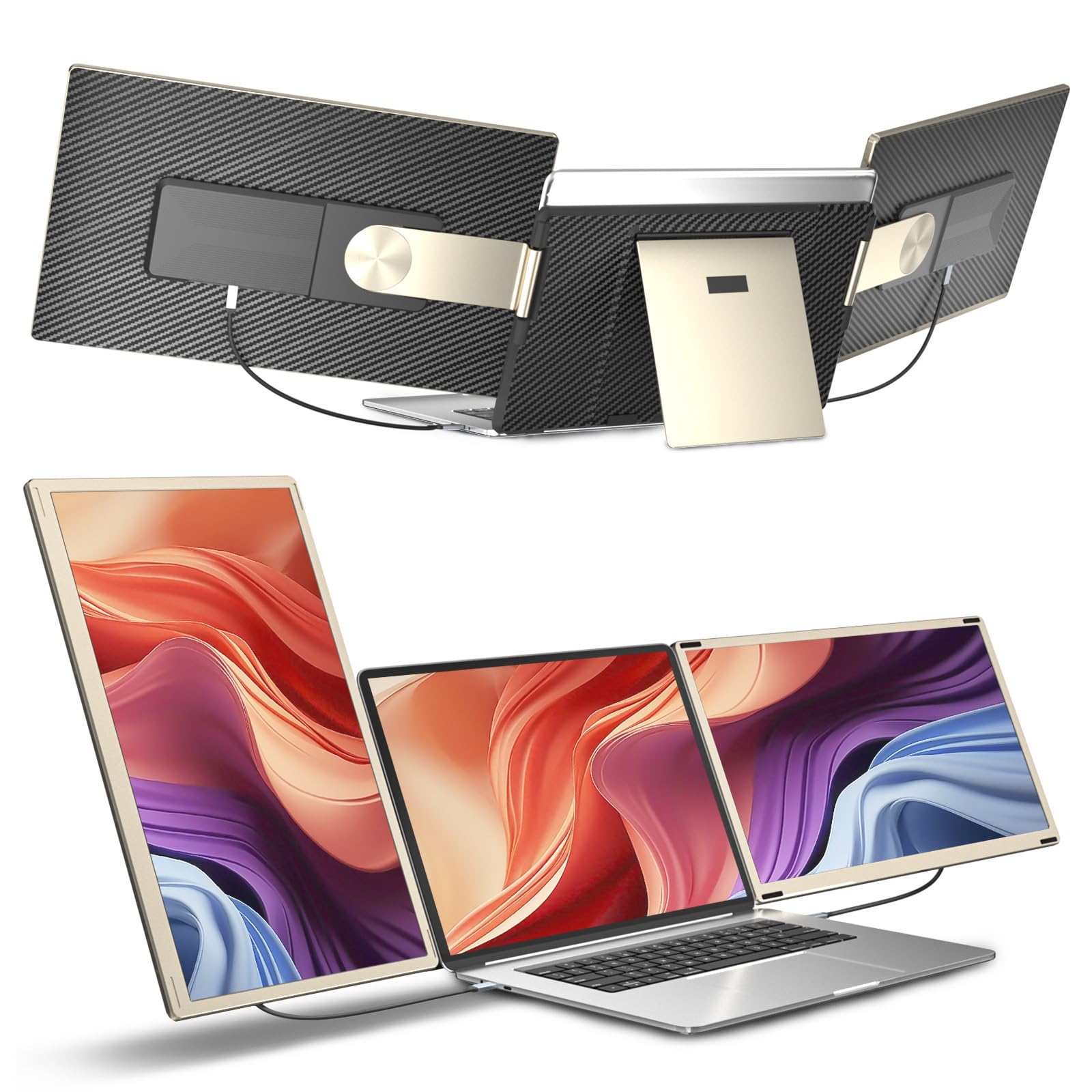 صفحه نمایش قابل حمل سیاولا ، 15.6 اینچ، افزایش دهنده صفحه نمایش لپ تاپ، مانیتور سفر بسیار نازک با بلندگوها USB-C، توسعه نمایش دوگانه IPS FHD 1080P، سازگار با ویندوز کروم لینوکس اندروید ایکس باکس سویچ