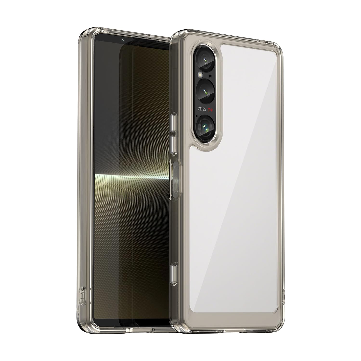 پوشش شفاف OIATROE برای Sony Xperia 1 VI، پوشش عقب شفاف [ضد خش] [TPU شیک نازک] [جذب شوک] پوشش محافظ برای Sony Xperia 1 VI - خاکستری شفاف برای Sony Xperia 1 VI