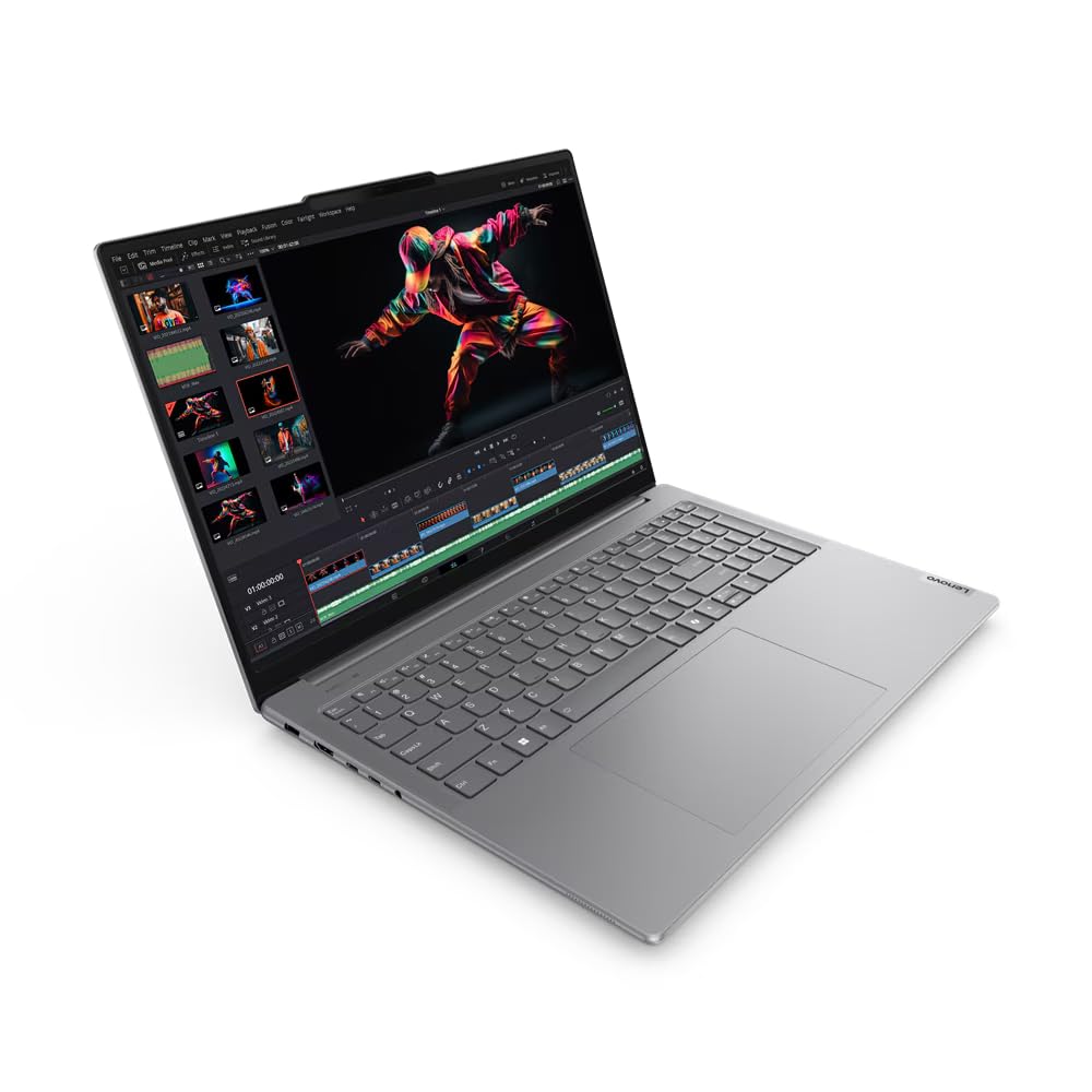 لپ تاپ لنوو  Yoga Pro 9 16IMH9-16 اینچ 3.2K با نمایشگر لمسی، پردازنده اینتل U9-185H، 32 گیگابایت رم، 1 ترابایت حافظه‌ی جامد اس اس دی، کارت گرافیک NVIDIA® GeForce RTX™ 4060 با 8 گیگابایت حافظه GDDR6، ویندوز 11، رنگ خاکستری لونا - [83DN001PAX]
