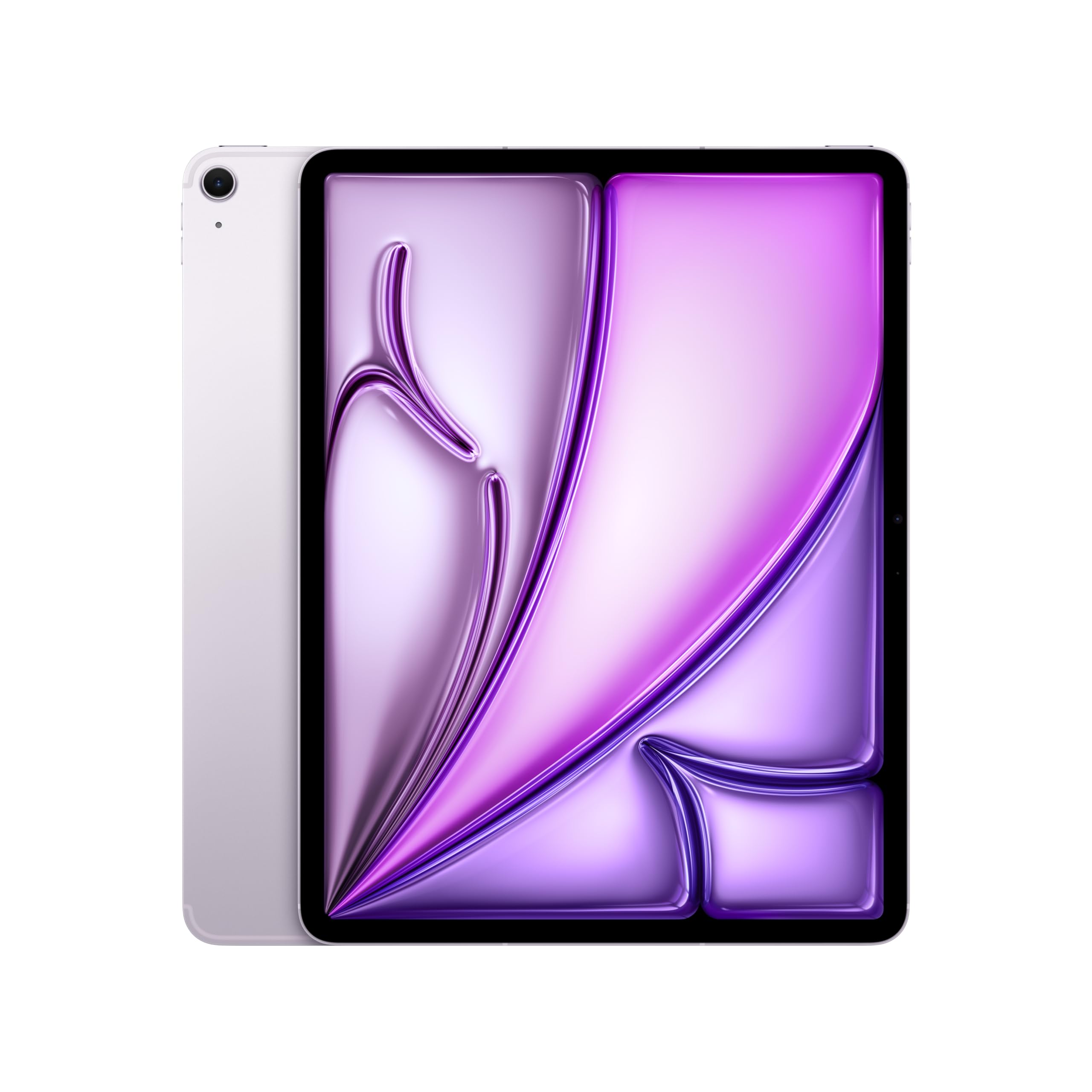 Apple iPad Air 13 اینچ (M2): نمایشگر Liquid Retina، 256 گیگابایت، دوربین جلو 12 مگاپیکسل / دوربین پشت 12 مگاپیکسل، Wi-Fi 6E + سلولی 5G با eSIM، اثر انگشت، عمر باتری تمام روز - بنفش Wi-Fi + Cellular 256 گیگابایت بنفش