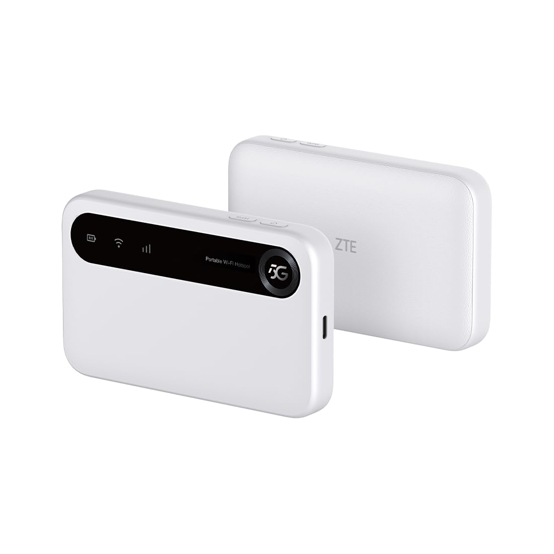 ZTE U50 نقطه دسترسی WiFi قابل حمل 5G با شیار SIM، شیار SIM قفل نشده، هزینه موثر برای ۳۲ دستگاه خانگی/تجاری، 5G و 4G+، WiFi 6 AX1800، تا ۳۲ دستگاه