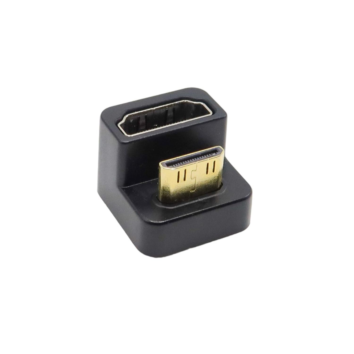 مبدل KADO 180 درجه مینی HDMI به HDMI 4K 60Hz، مردانه به زنانه U شکل، برای مانیتور قابل حمل، لپتاپ، تبلت، دوربین و پروژکتور (زاویه بالانوار فراز)
