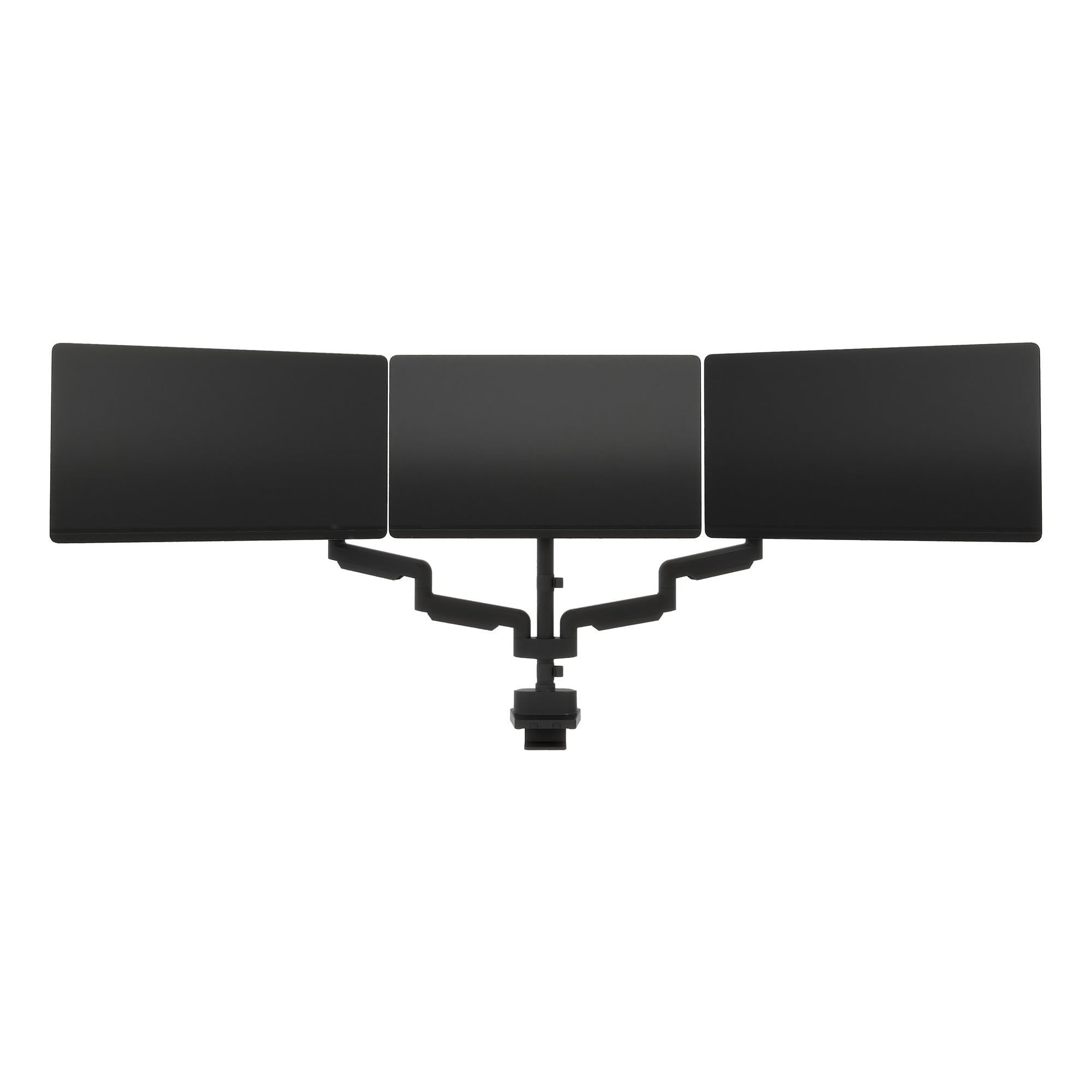 واری آرم مانیتور سه تایی - لوازم جانبی مانیتور کامپیوتر VariDesk 3 - پایه VESA سازگار با تنظیم 180 درجه - آرم متحرک سنگین - آرم مانیتور سه تایی سیاه 180 درجه