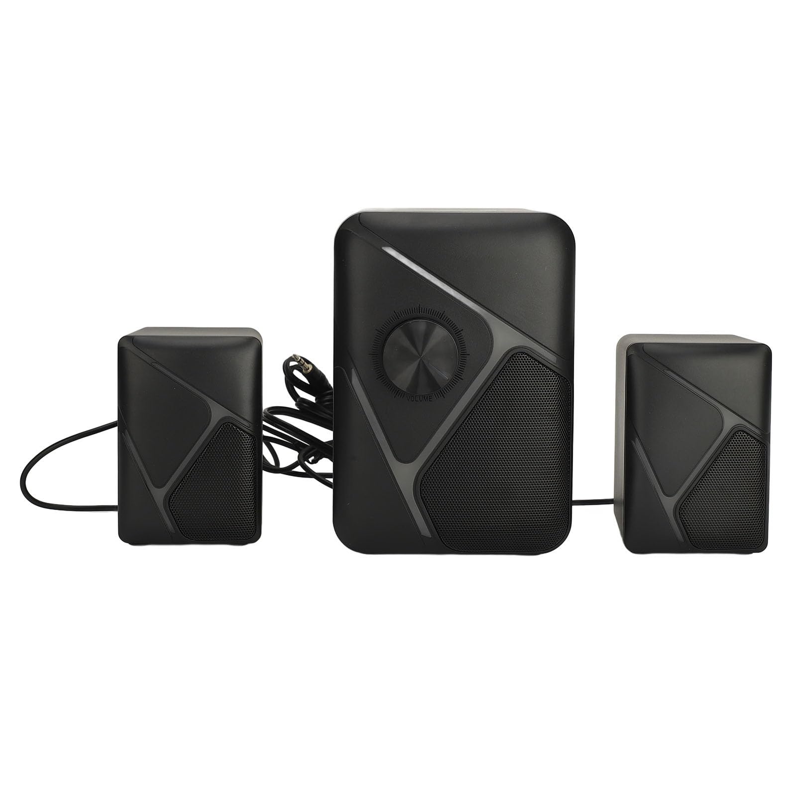 اسپیکر کامپیوتر Goshyda 2.1، اسپیکرهای دسکتاپ با تغذیه USB و ساب‌وفر، سیستم اسپیکر چندرسانه‌ای با سیم و لوازم جانبی RGB، ورودی AUX برای تلویزیون، کامپیوتر و تلفن