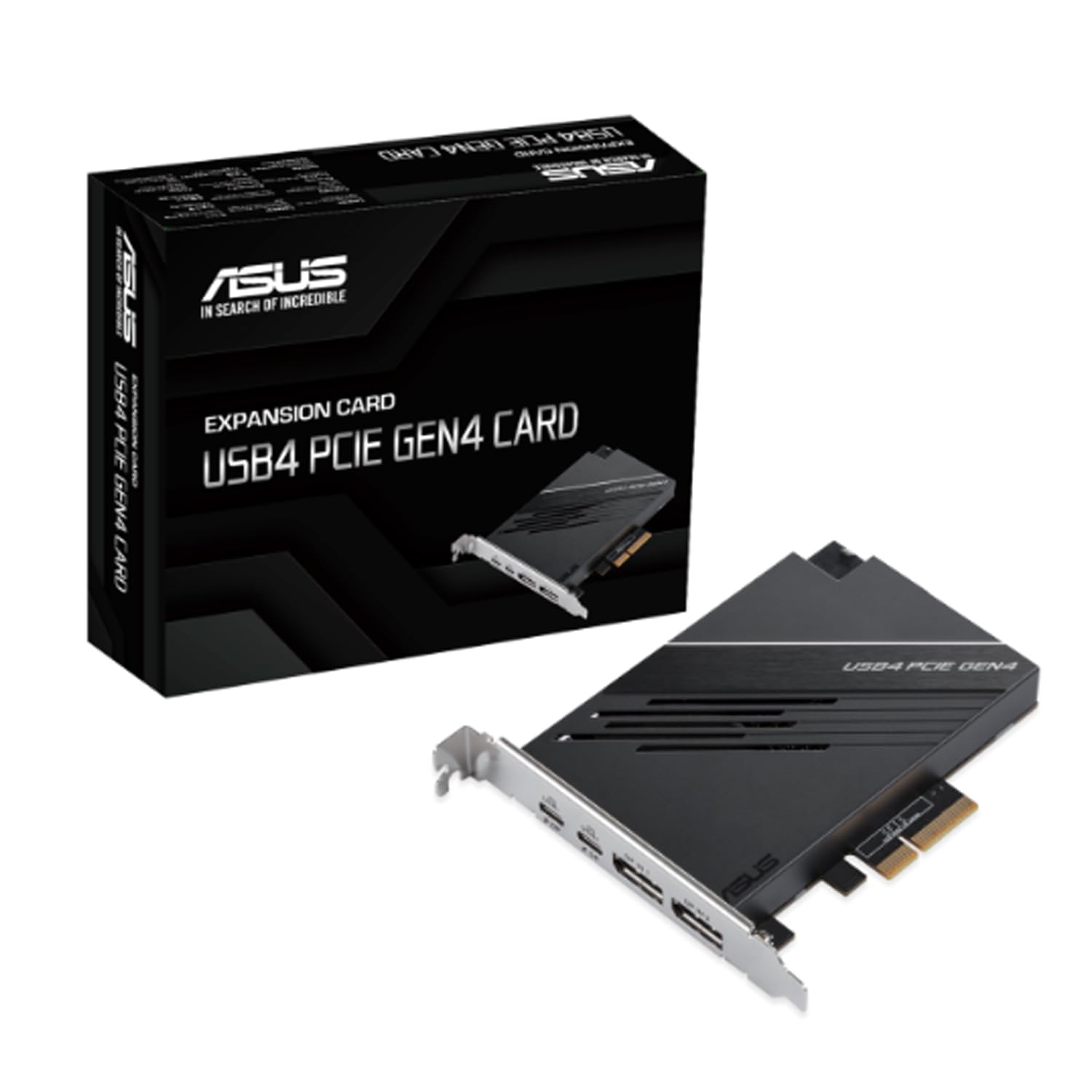 کارت ASUS USB4 PCIe Gen4، دو پورت USB4 (USB-C)، DisplayPort 1.4، رابط PCIe 4.0 x4/نماینده رسمی داخلی