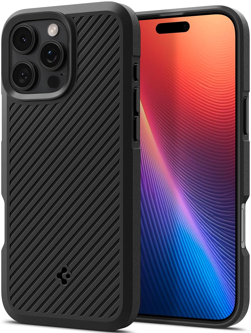 کاور محافظ گوشی ایفون 16 پرو مکس مدل Core Armor از برند Spigen - مشکی مات