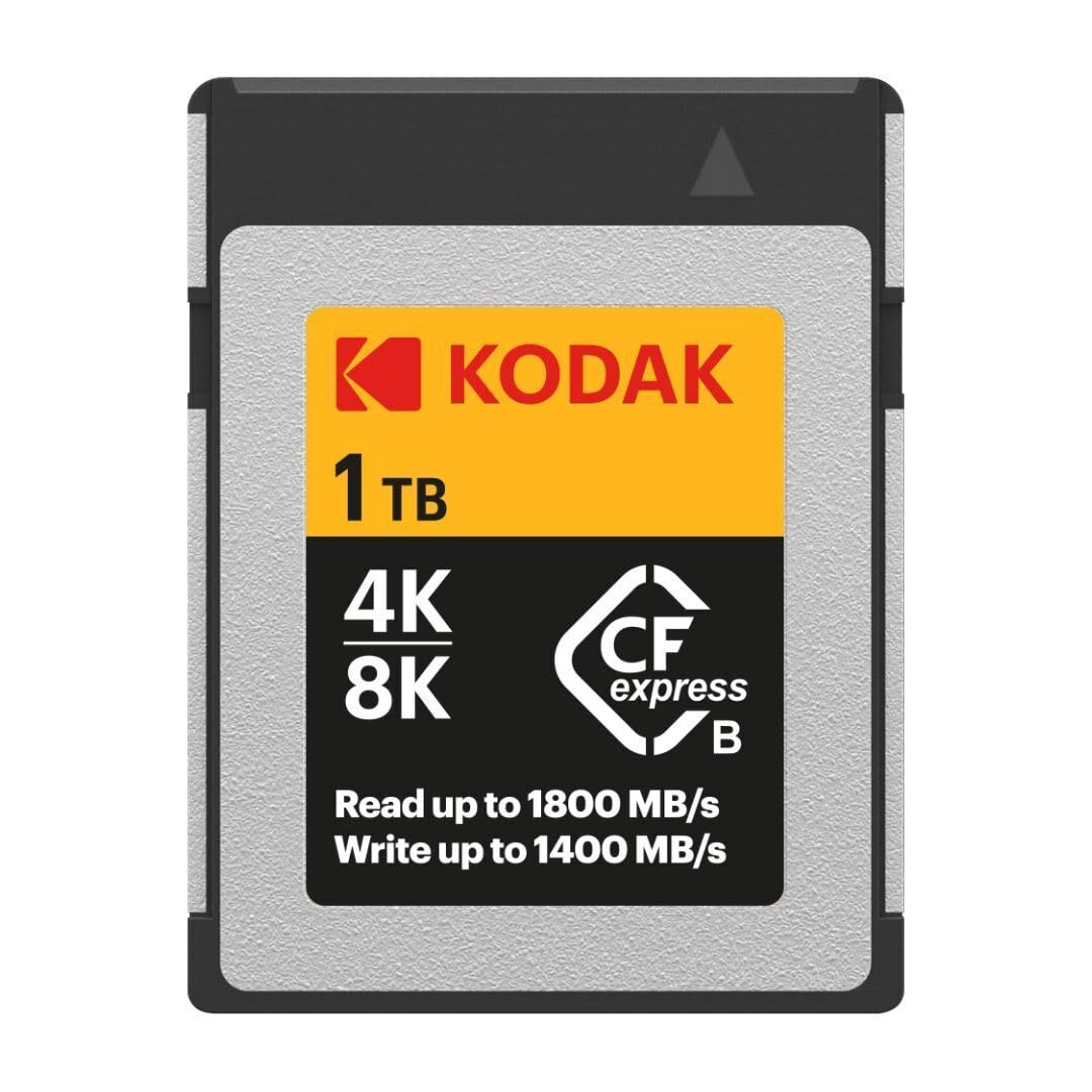 کارت حافظه کوداک CFexpress نوع B 1 ترابایت با سرعت خواندن 1800 مگابایت بر ثانیه و نوشتن 1400 مگابایت بر ثانیه (EKMCFX1TK)
