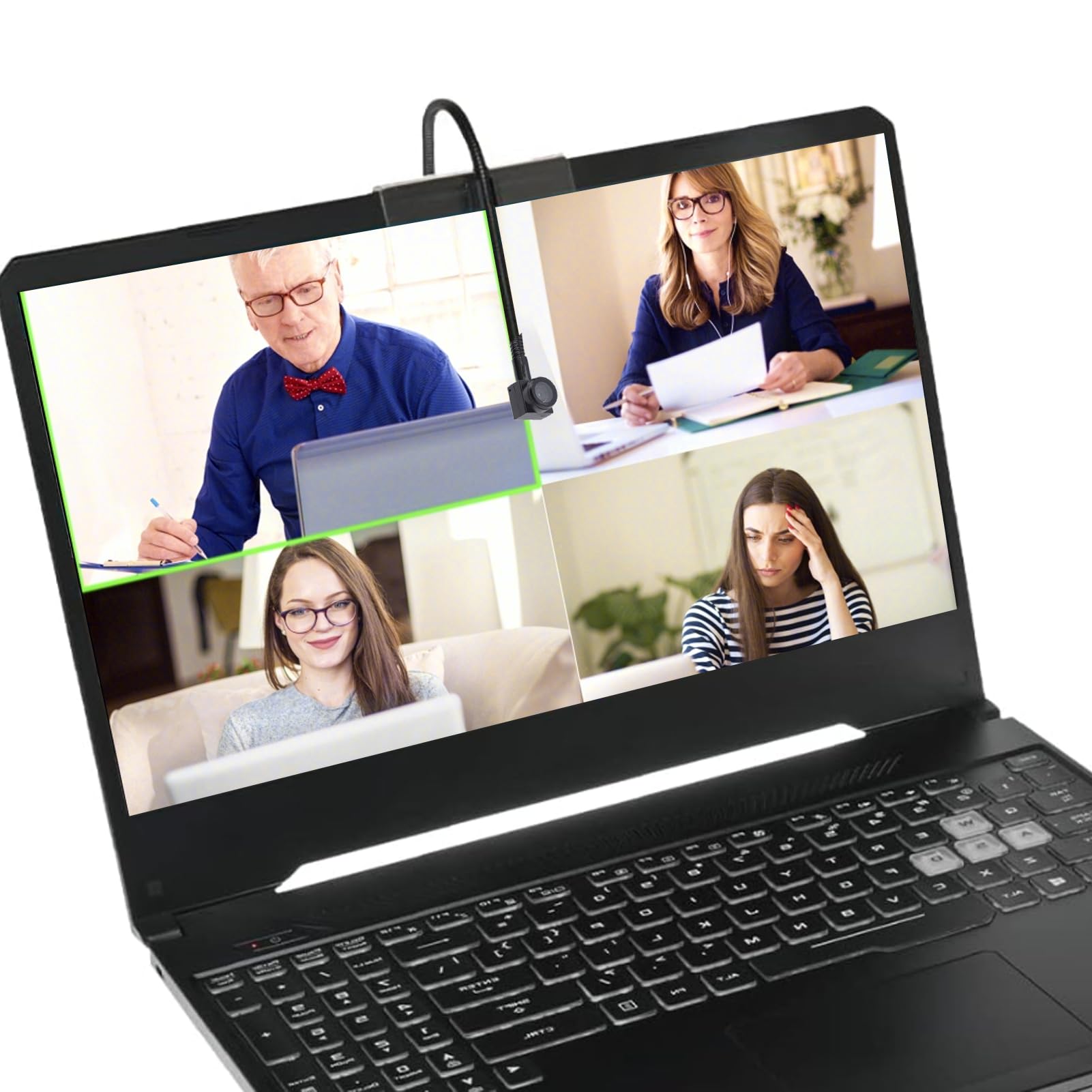 وب‌کمرا مرکزی Annadue Middle Screen با وضوح 8 مگاپیکسل و رزولوشن 4K، با قابلیت تماس تصویری 15 فریم بر ثانیه، فوکوس اتوماتیک، قابلیت Plug & Play، وب‌کم مرکزی USB برای لپ‌تاپ، دسکتاپ و کامپیوتر شخصی، پشتیبانی از Zoom، Skype و Hangouts