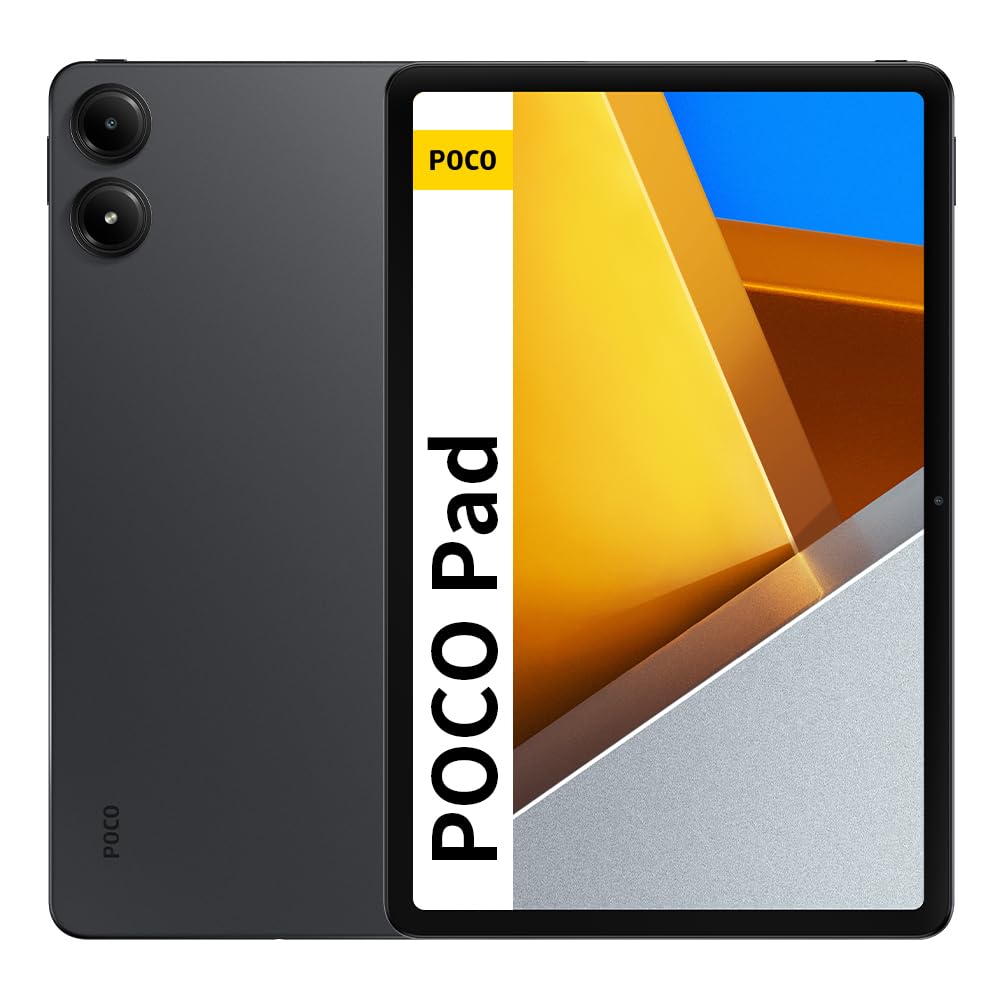 تبلت Xiaomi Poco Pad با صفحه نمایش 12.1 اینچی 120Hz ، دارای رزولوشن 1600 × 2560، 8+256 گیگابایت حافظه داخلی، پشتیبانی از شارژ سریع 10 وات WiFi، رنگ خاکستری