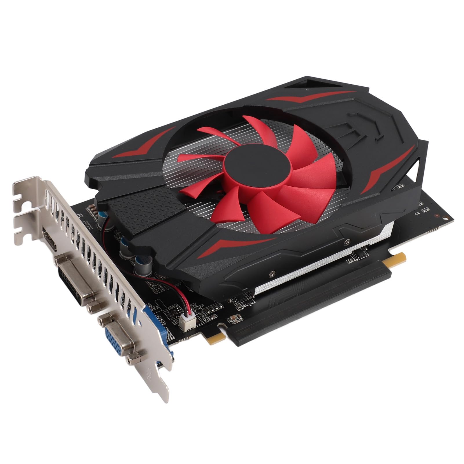 کارت گرافیک گیمینگ Yoidesu GTX1050، ۲ گیگابایت DDR5 ۱۲۸ بیتی، کارت گرافیک رایانه‌ای با وضوح ۲۵۶۰×۱۶۰۰، PCIe 2.0×16 دسکتاپ، کارت گرافیک ویدئویی با یک فن، نویز کم و بی‌صدا