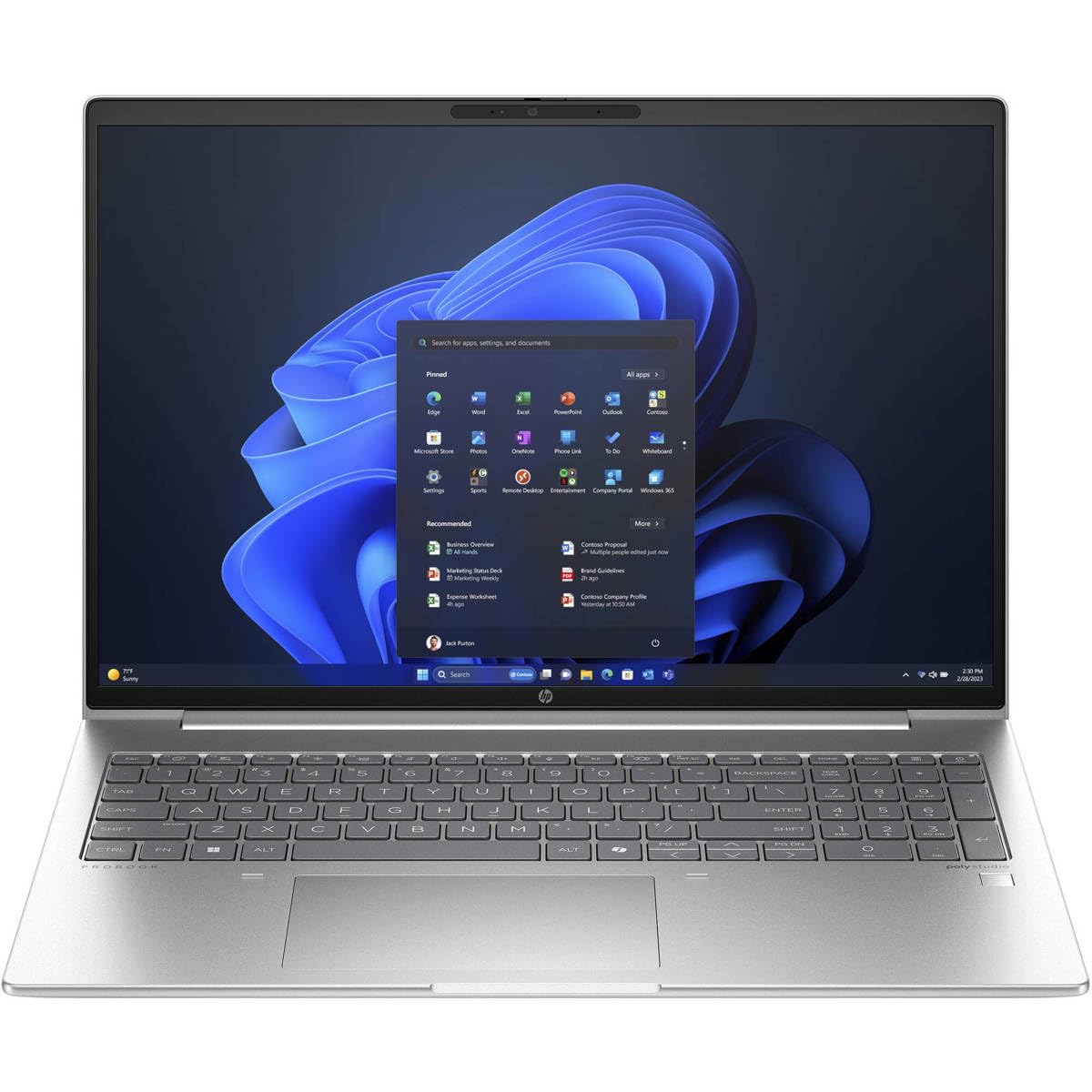 HP ProBook 460 G11 16" نوت‌بوک - WUXGA - Intel Core Ultra 7 155U - فناوری vPro - 16 گیگابایت - 512 گیگابایت SSD - کیبورد انگلیسی - آلومینیوم نقره ای Pike