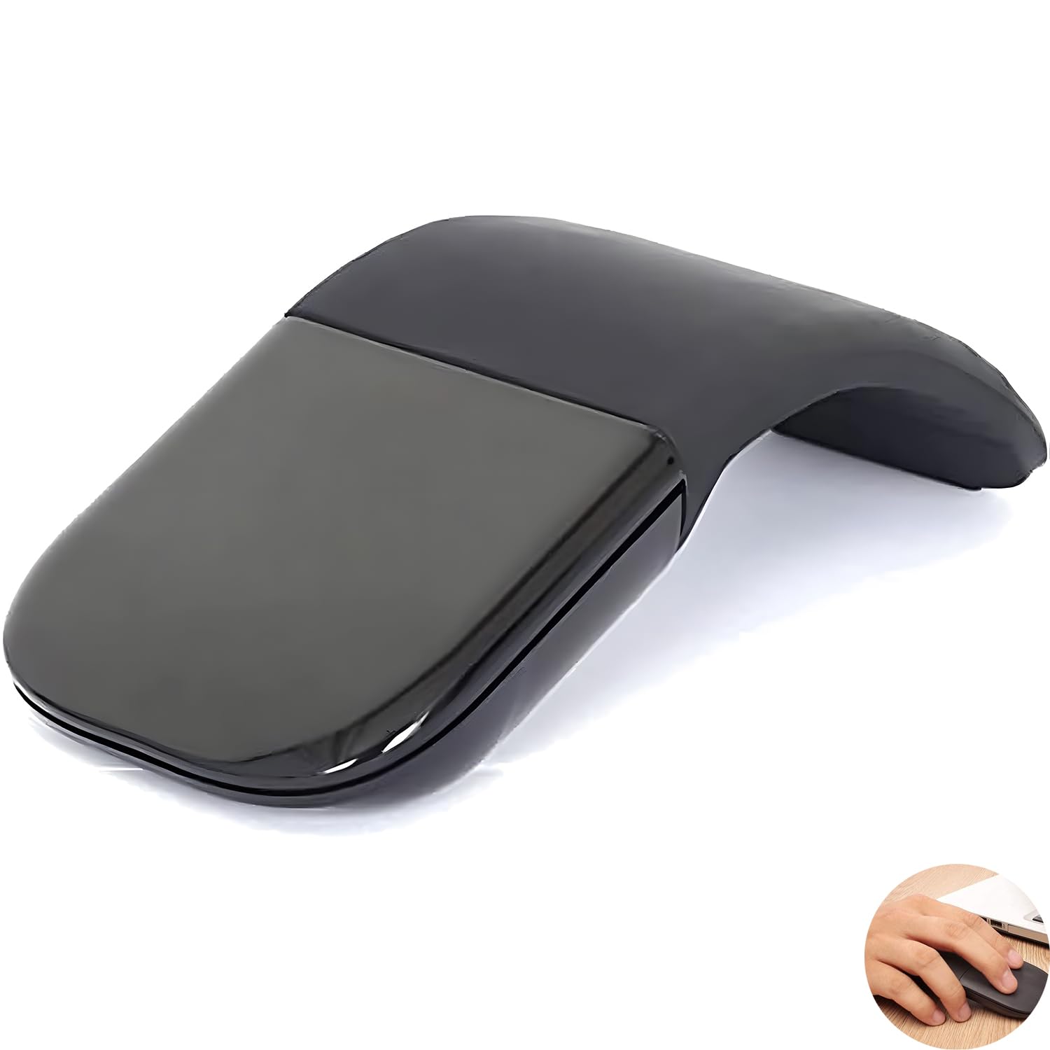 موش Bluetooth Arc Touch از بولیوی، موش بی‌سیم تاچ نازک، قابل‌حمل و جمع‌وجور اپتیکال بدون گیرنده نانو USB که مناسب برای نوت بوک، لپ‌تاپ، تبلت و گوشی هوشمند است.