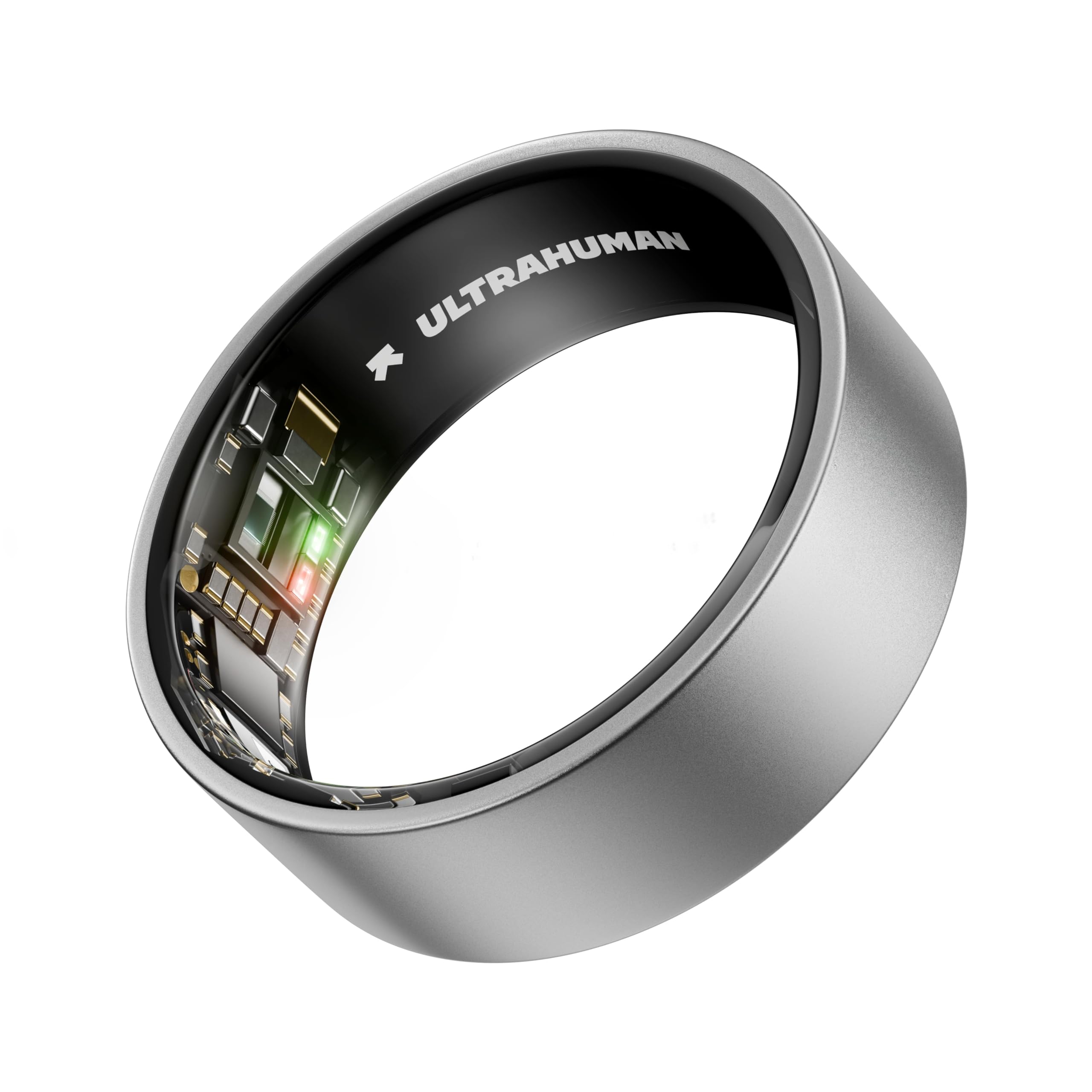 ULTRAHUMAN Ring AIR – Sleep and Fitness Tracker, Smart Ring for Men and Women, No app fee for standard features, Up to 6 days battery life (Size 8) Raw Titanium 8
