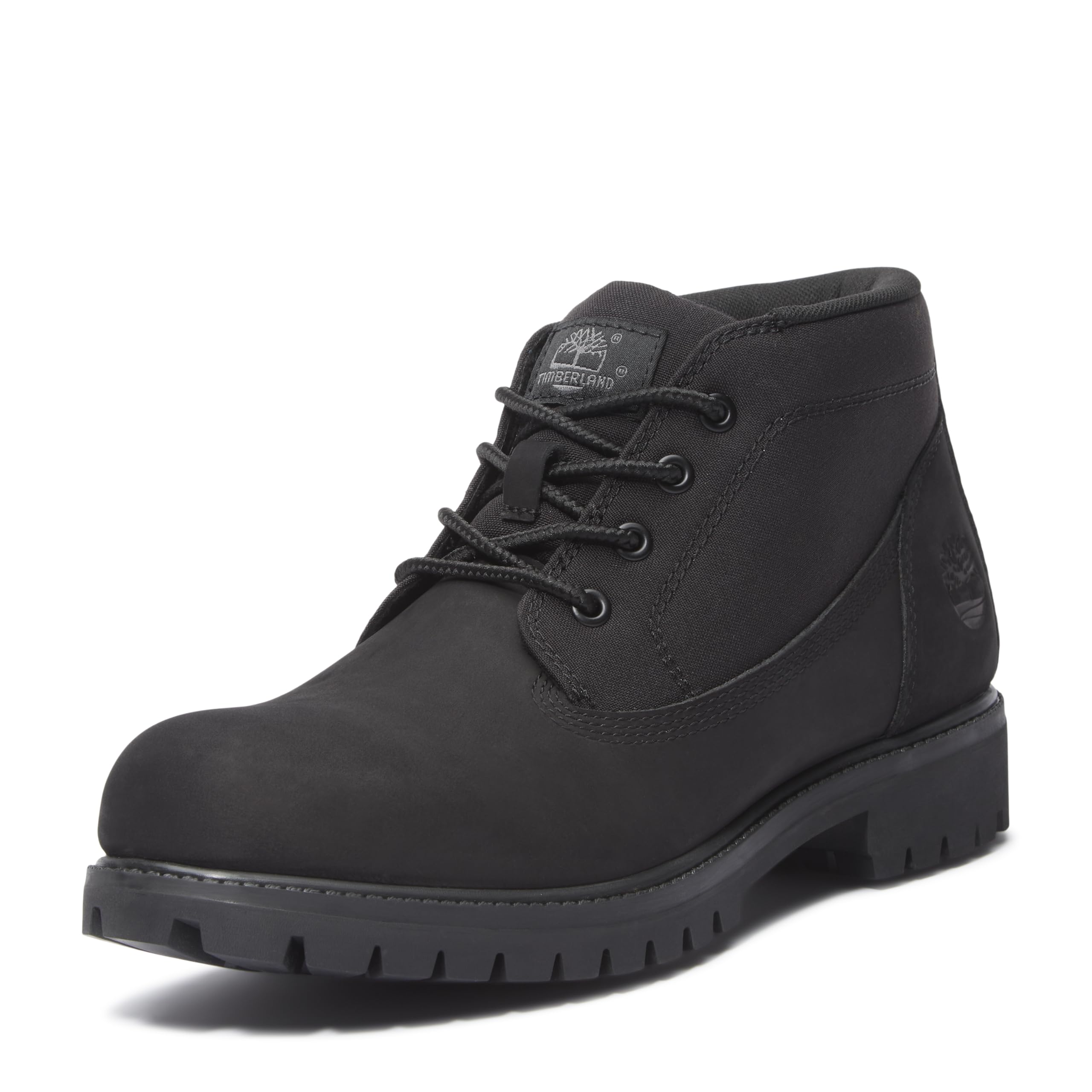 کفش روزانه مردانه کف بلند جوتی Timberland Premium Mid Lace-up Chukka با شماره ۴۴/۵ اروپایی و رنگ مشکی ناباک