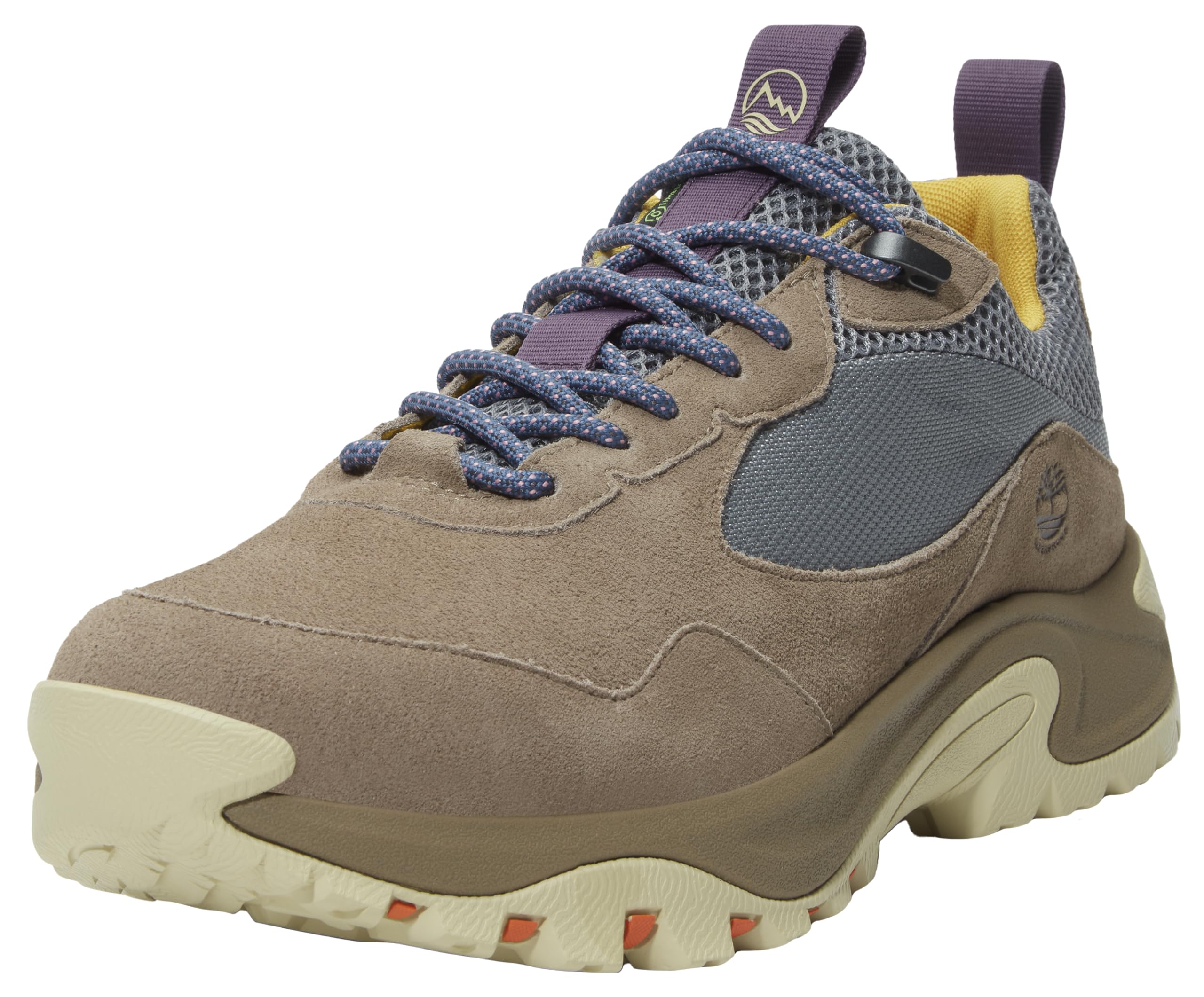 کفش کوهنوردی ضدآب Timberland Mt. Maddsen Peak Low Lace-up با سایز ۴۱ اروپا و رنگ بژ مایل به خاکی و پارچه خاکستری